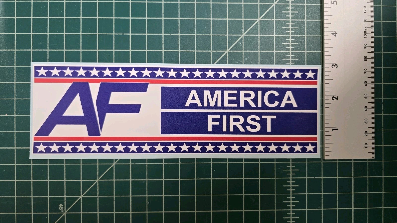 America First Nick Fuentes Vinyl Bumper Sticker Decal • Conservative Design