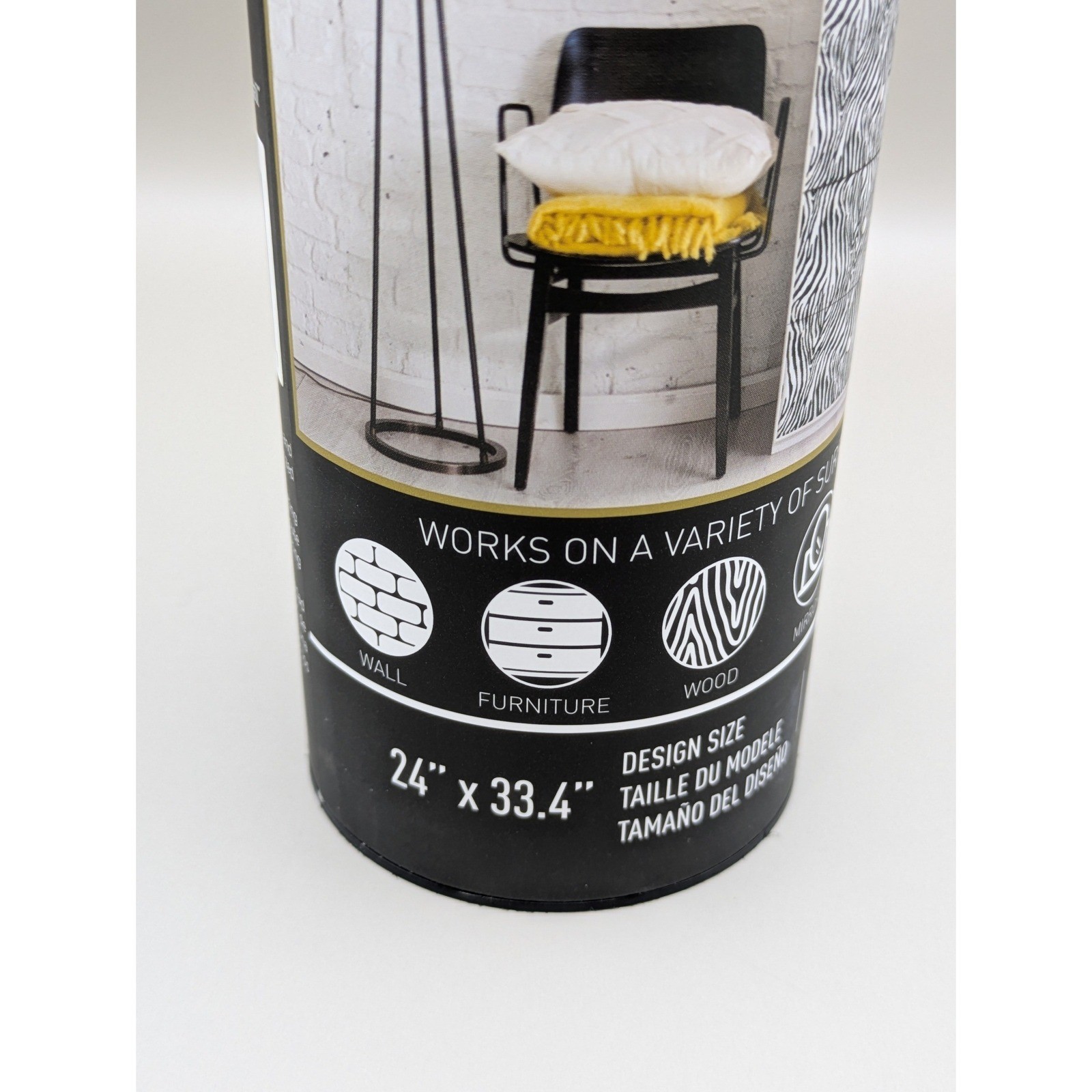 Redesign with Prima Decor Transfers – Zebra Print – 24×36 – Black White