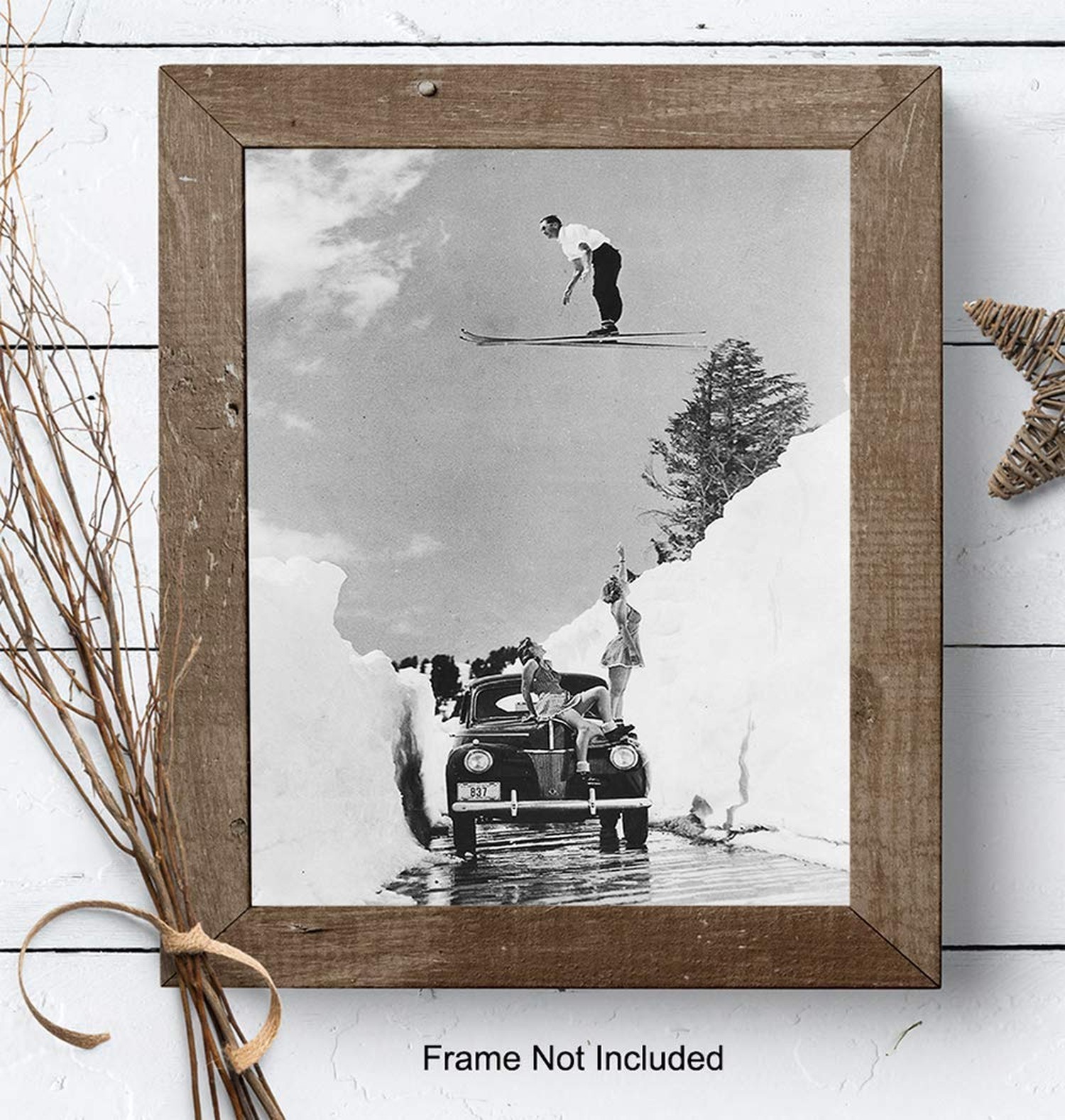 Ski Wall Decor – Vintage Pictures for Mountain House – Skiing – Ski House, Mo…