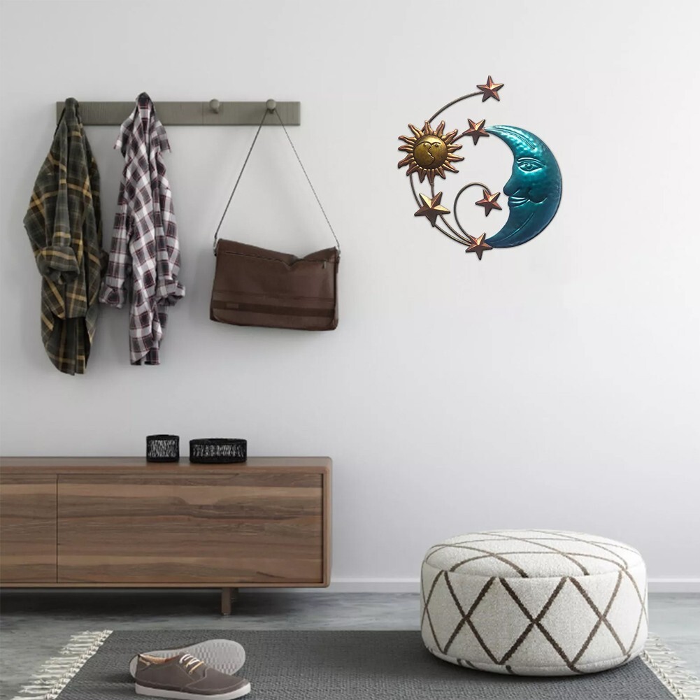 Moon and Sun Wall Decor Intricate Design Suitable for Indoor and Outdoor Spaces