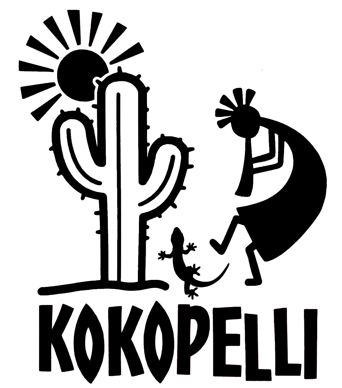 Kokopelli Cactus Desert Graphic Vinyl Decal Car Window Tumbler Laptop Tablet