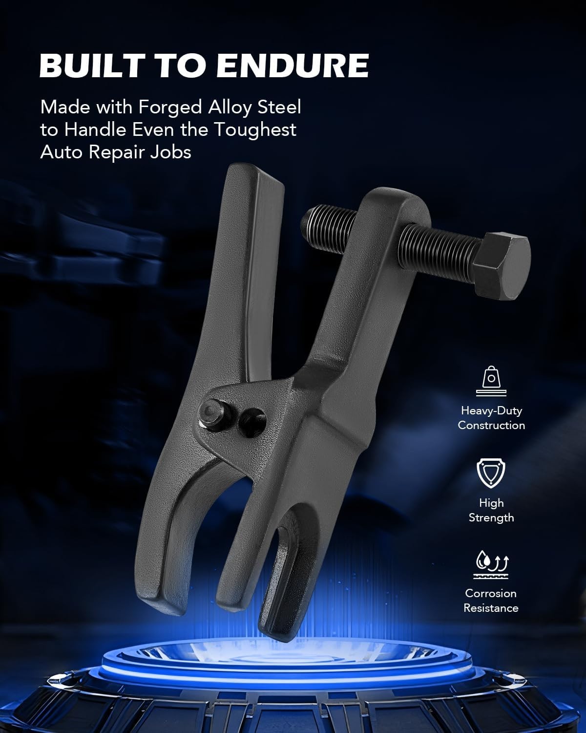 5-in-1 Ball Joint Separator, Pitman Arm Puller, Tie Rod End Tool Set for Front E