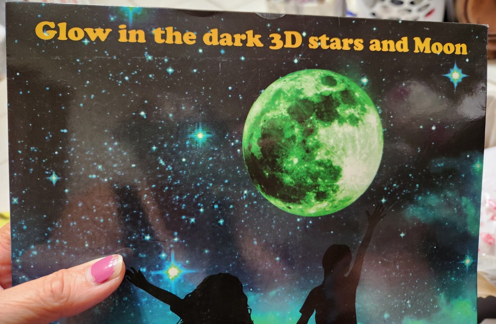 Glow In The Dark 3D Stars and Moon Galaxy New