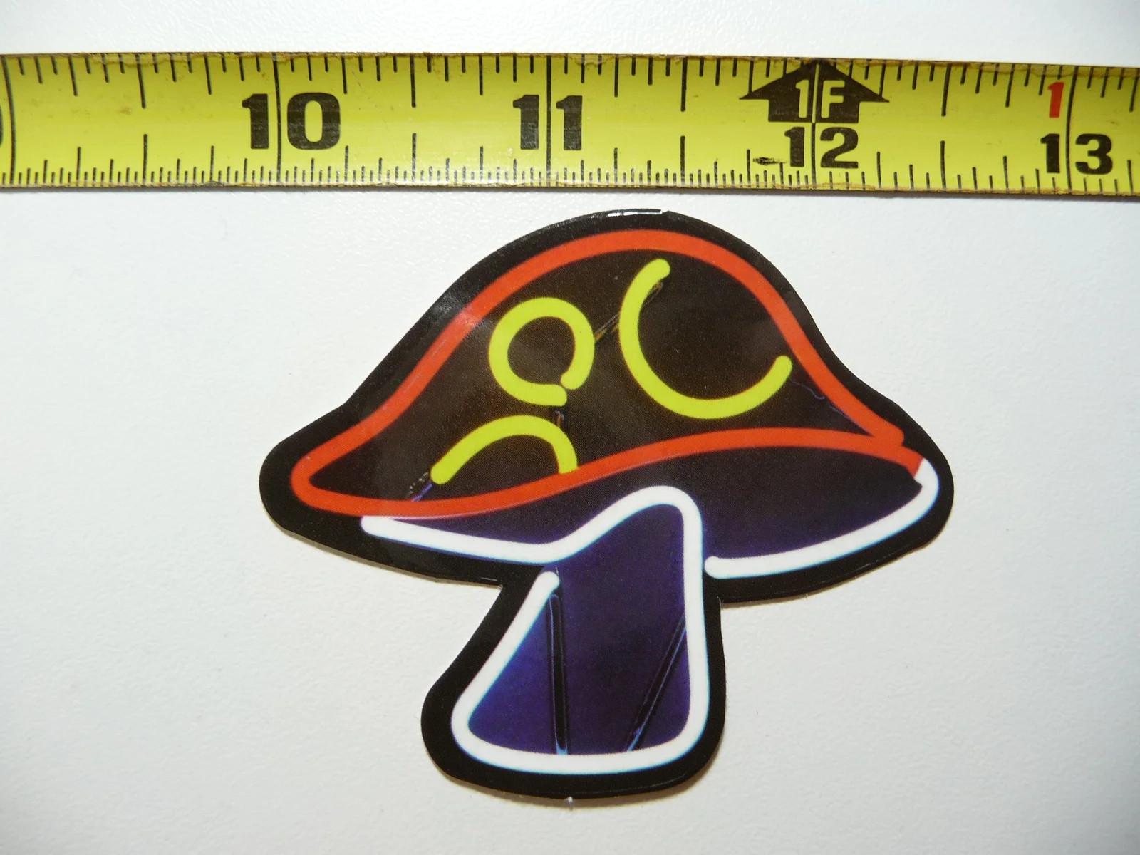 LOVELY MAGIC MUSHROOM NEON STYLE SMALL STICKER DECAL COLORFUL FUNNY