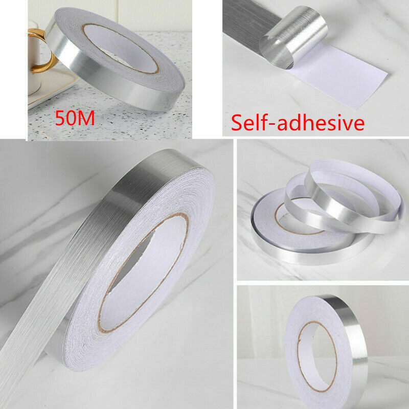 50M Self Adhesive Floor Crevice Line Wall Sticker Strip Tile Sealing Tape Crafts