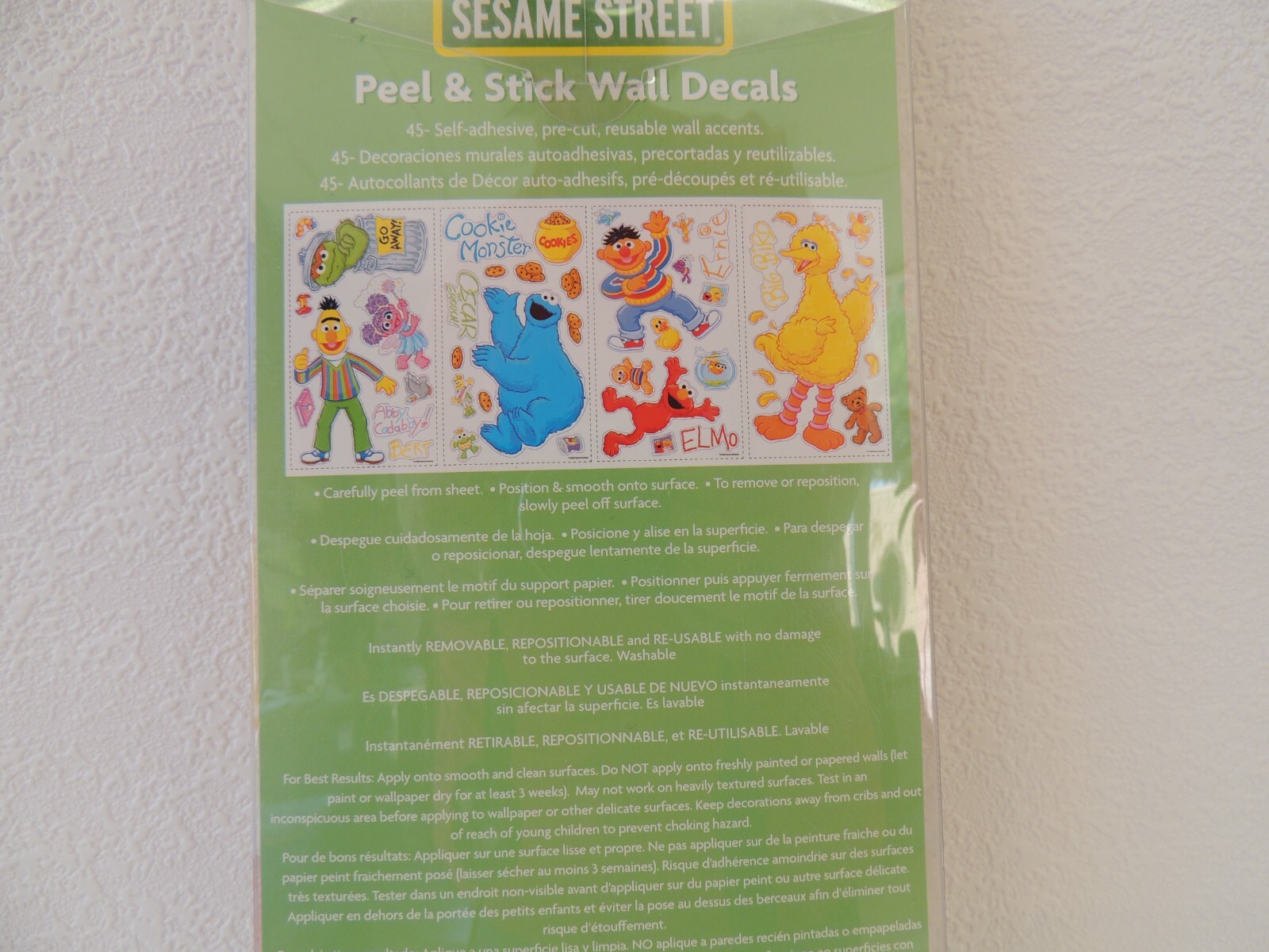 SESAME STREET ROOMMATES PEEL AND STICK WALL DECALS # RMK1384SCS