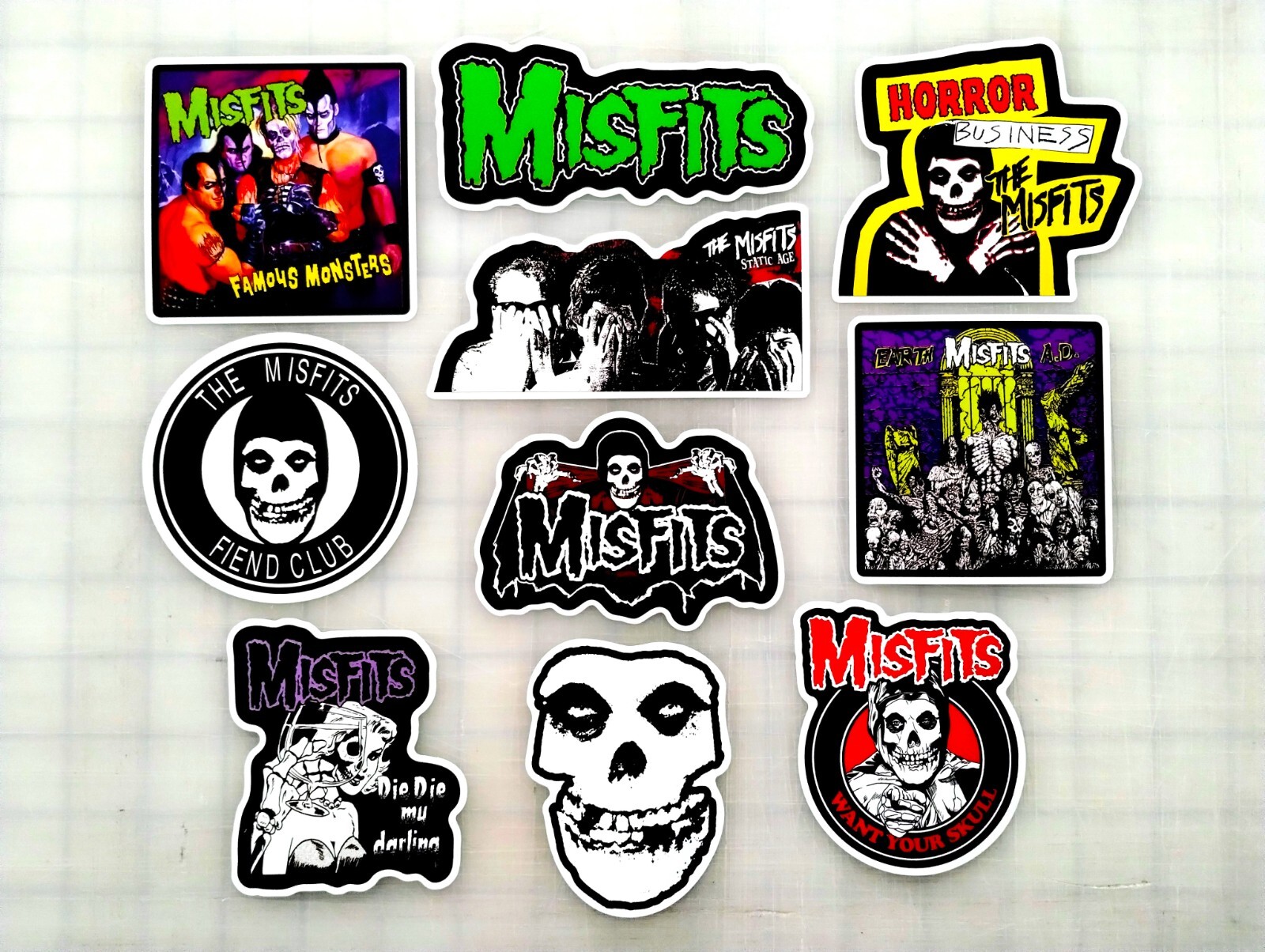 Sticker Pack (10 Vinyl Stickers) Punk Horror Gothic Goth Hardcore Rock Band