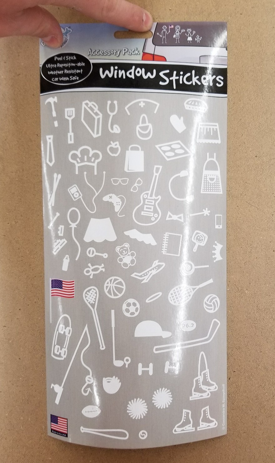 THE PEEL PEOPLE – AUTO WINDOW STICKER – FAMILY & ACCESSORY PACKS – 2 PACK