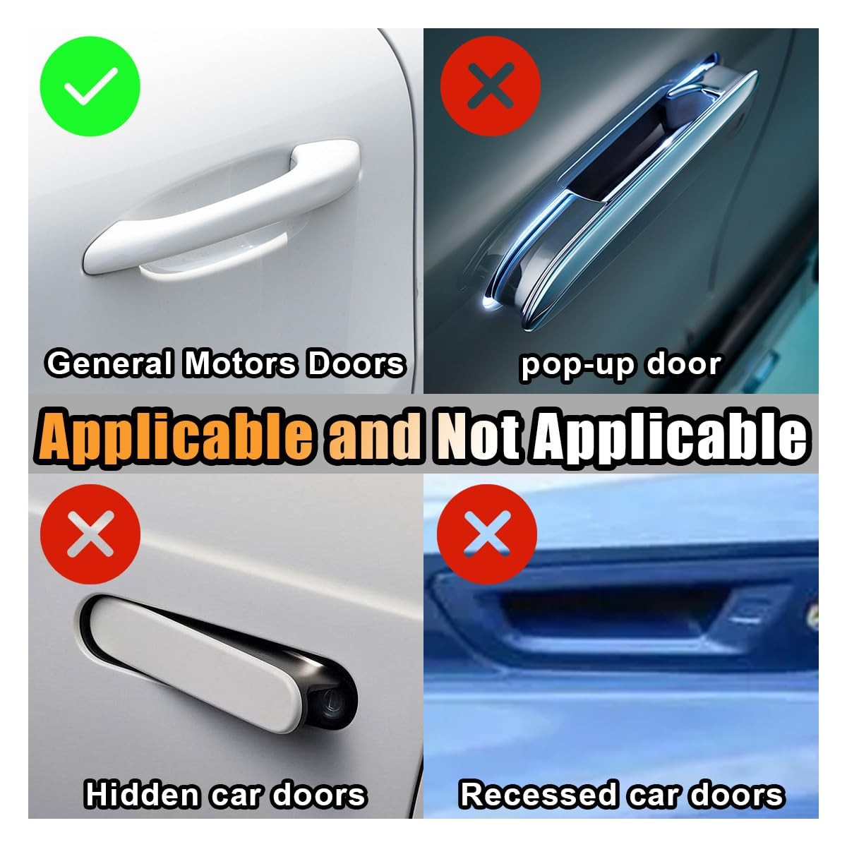 Bling Car Door Handle Protector Bling Auto Doors Handles Sticker Anti-Scratch…