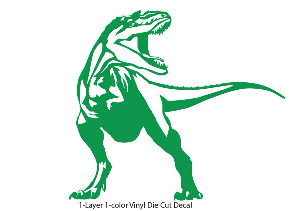 Dinosaur – Tyrannosaurus #1 Jurassic Period 4-21 in. Vinyl Outdoor Decal Sticker