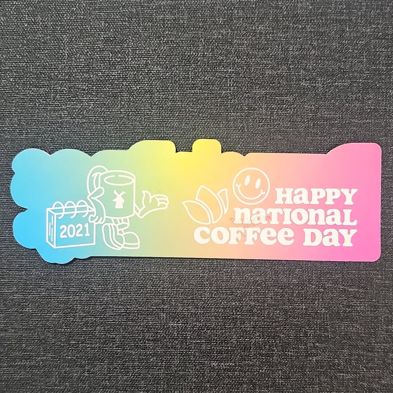 Dutch Bros Coffee Logo Sticker – Coffee Theme, Black/Yellow/Red/Blue, Horizontal