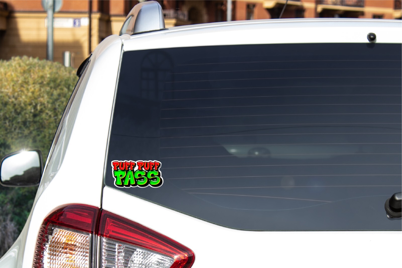 Puff Puff Pass Decal Sticker Stoner Gift 420 Weed Pot Leaf Smoke Room Cannabis