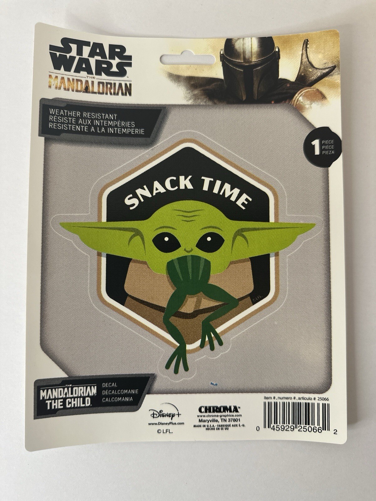 Chroma Graphics Mandalorian The Child Snack Time Vinyl Sticker Decal Star Wars