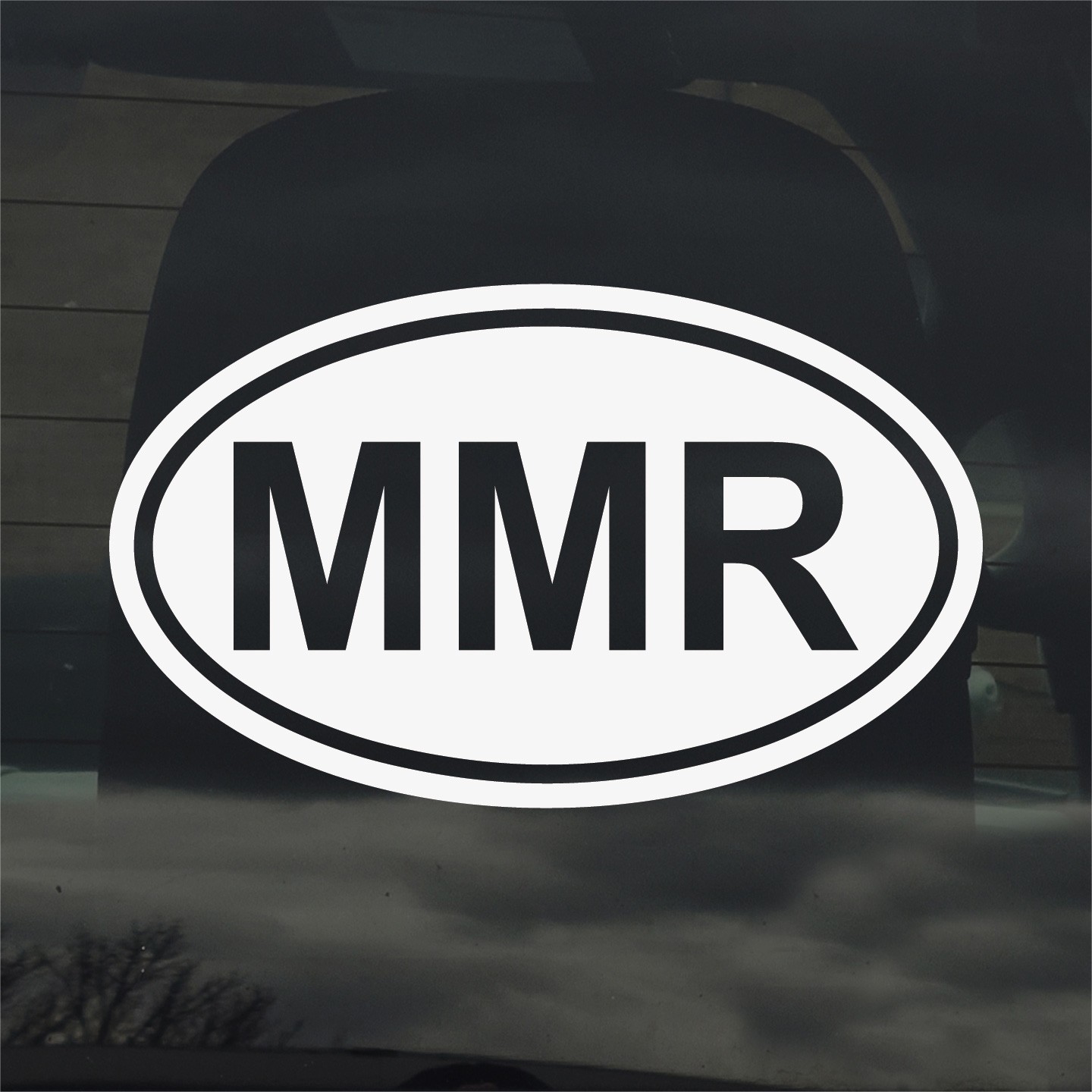 Myanmar MMR Oval Country Code Vinyl Decal Sticker for Car Window Laptop & Gifts