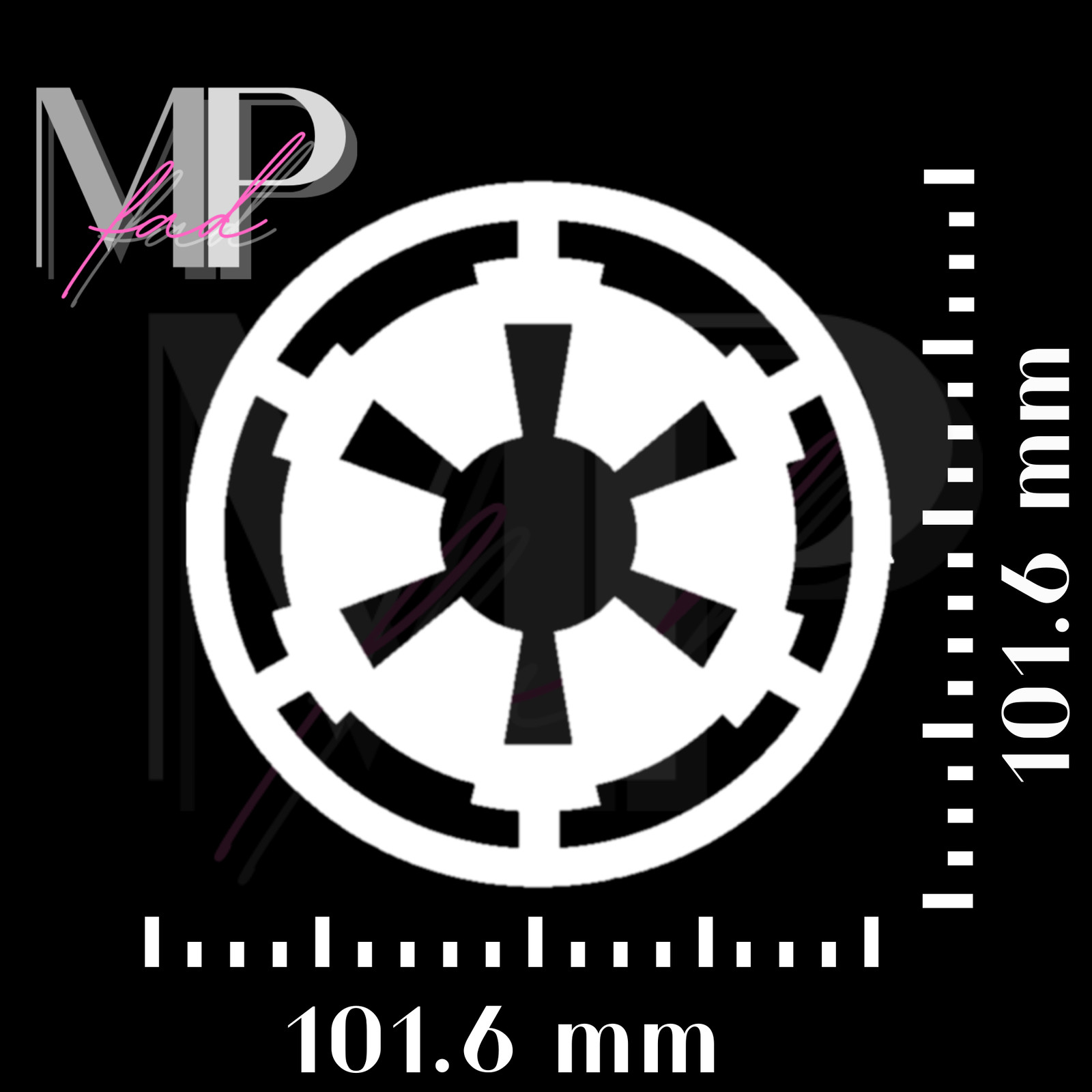 Star Wars Decal Vinyl Car Window Laptop Computer Galactic Empire 4" x 4" inches