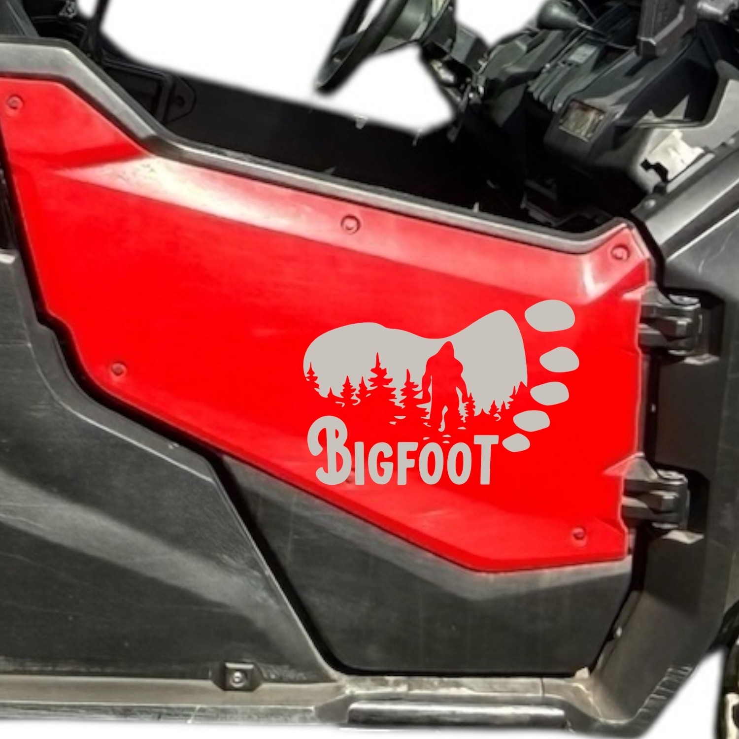 Bigfoot mountain foot decal vinyl decal for cars trucks most smooth surfaces