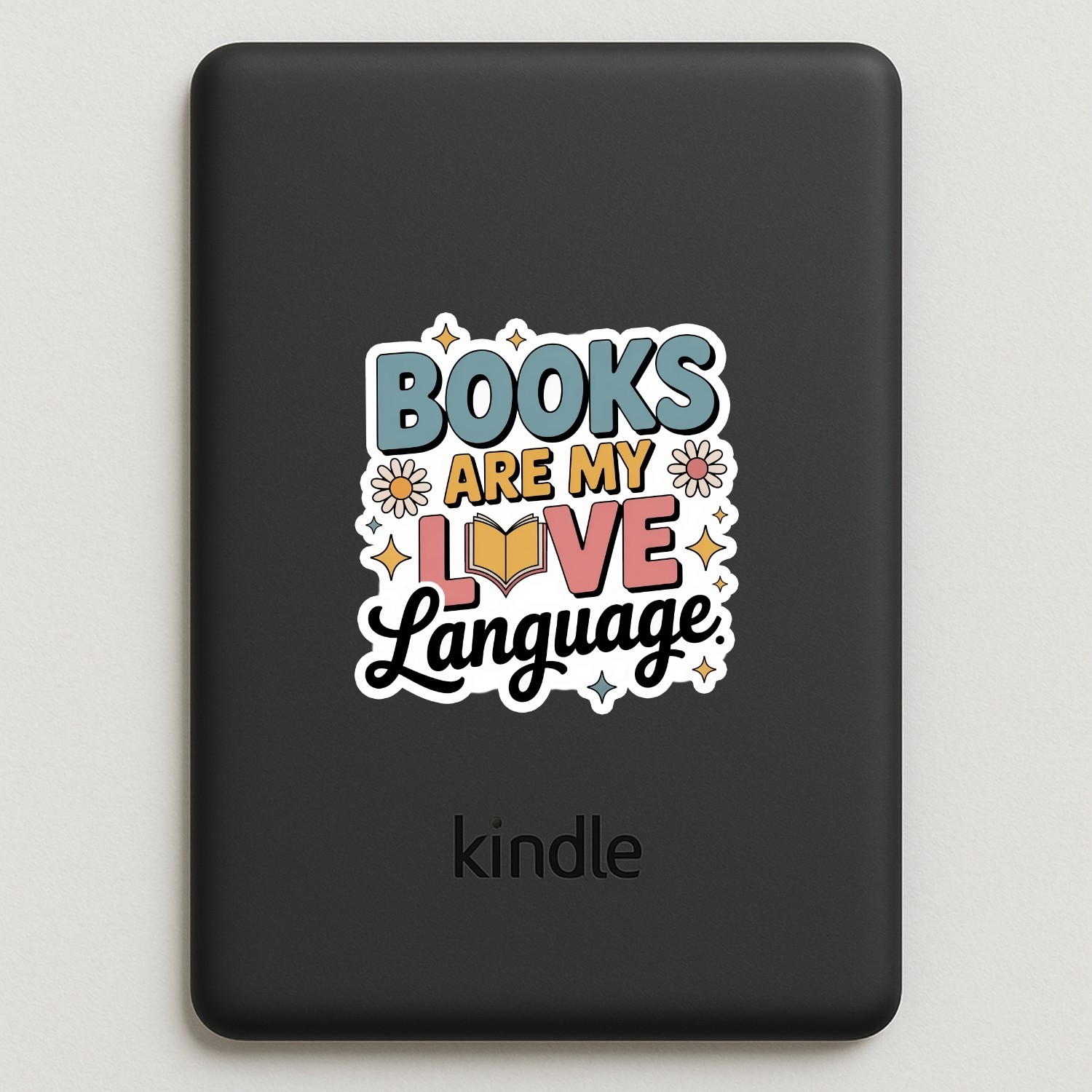 4pcs Books Are My Love Language Stickers – Waterproof Vinyl for Readers