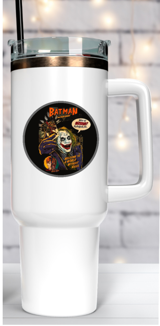 Batman Joker (The Dark Knight) – 4" Vinyl Decal Handmade Car Cooler Laptop Truck