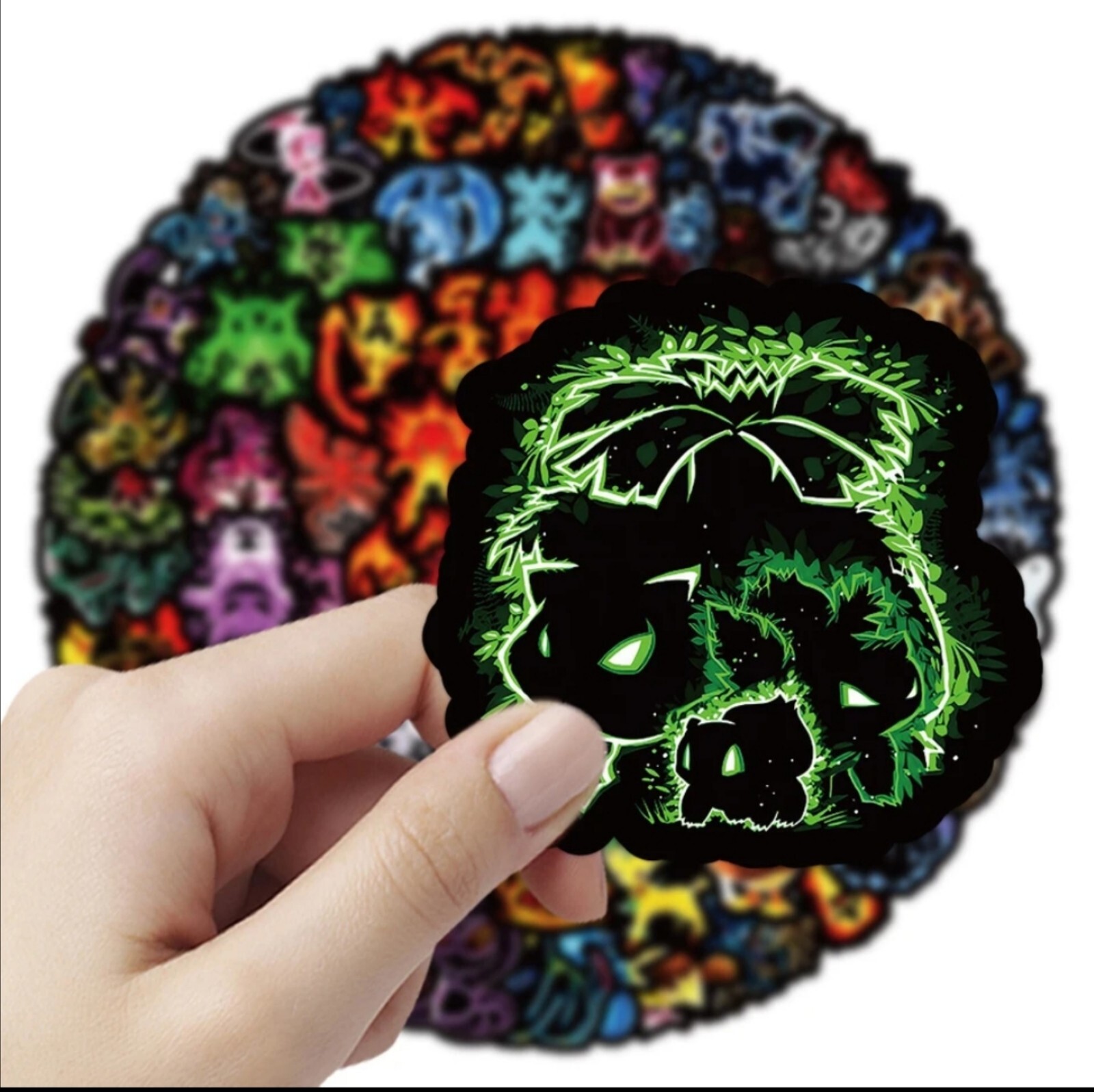 10 PCS Neon Pokémon Anime Animated Cartoons Stickers BRAND NEW