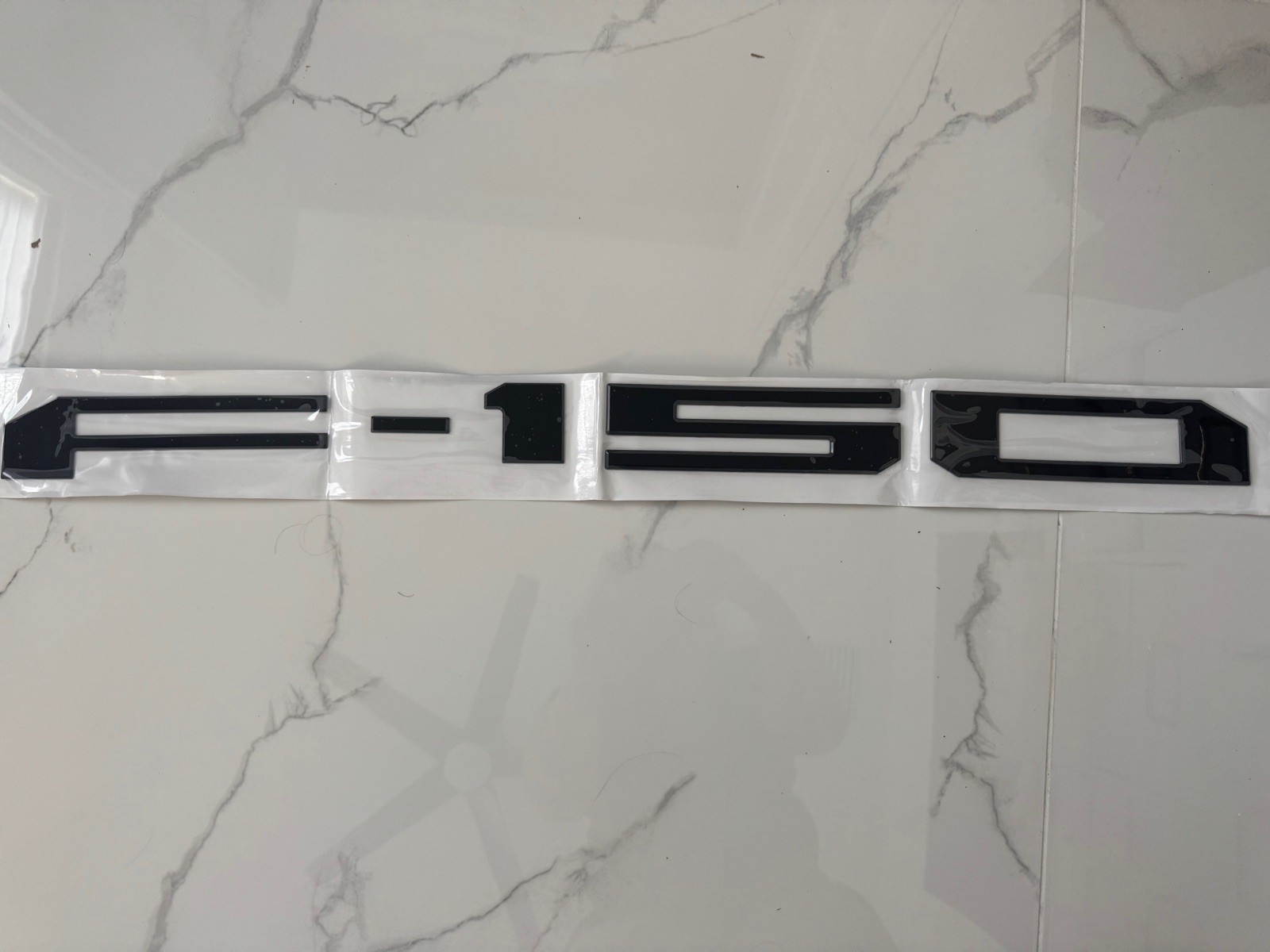 Ford F-150 2018 to 2020 Tailgate 1/32" Black Letter Insert with Laser Ford Logo