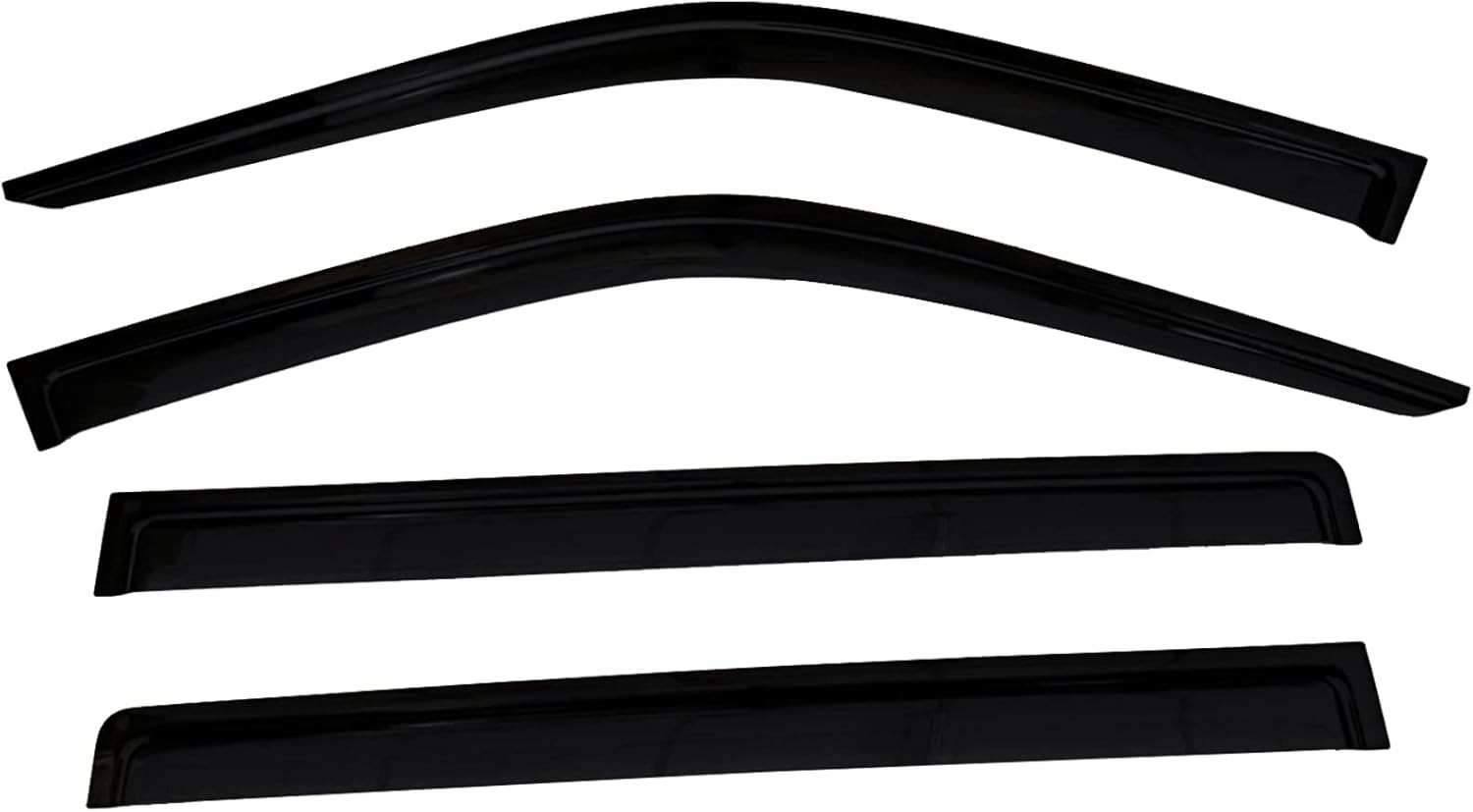 2022-2026 Tape-On Rain Guards for Toyota Tundra CrewMax Side Window Visor Deflec