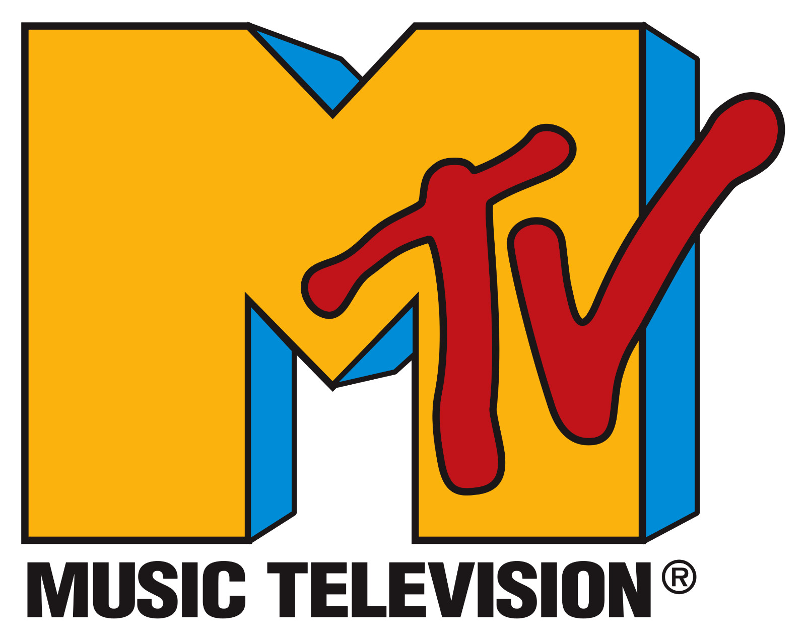 MTV sticker logo 80s 90s skate cell laptop bumper vinyl decal