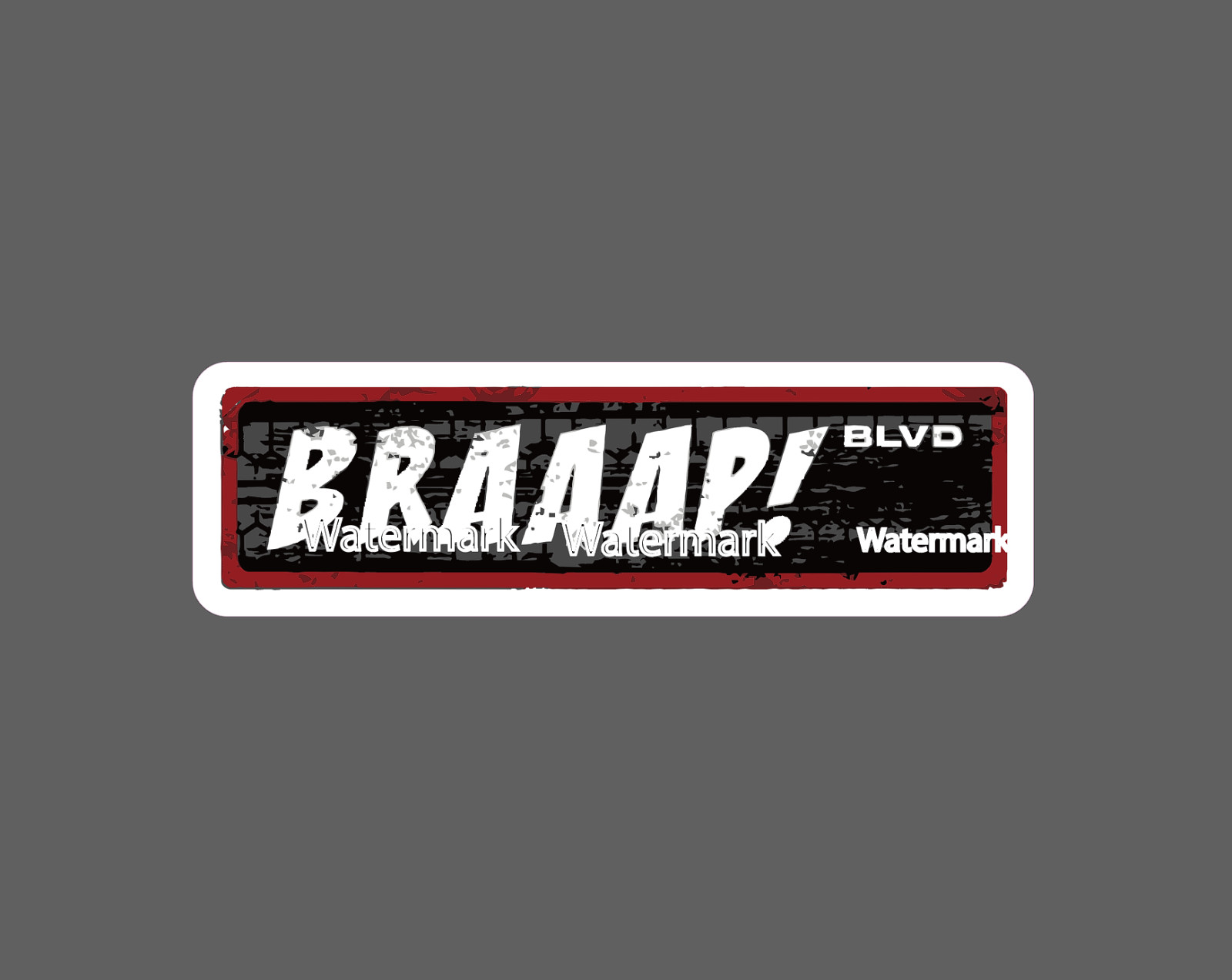 BRAAAP BLVD Sticker Moto Waterproof NEW – Buy Any 4 For $1.75 EACH Storewide!