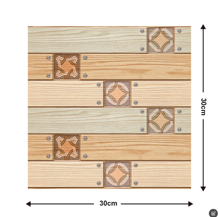 12"x12" 10Pcs 3D Wall Sticker Tile Brick Panel Self-adhesive Wall Waterproof PVC