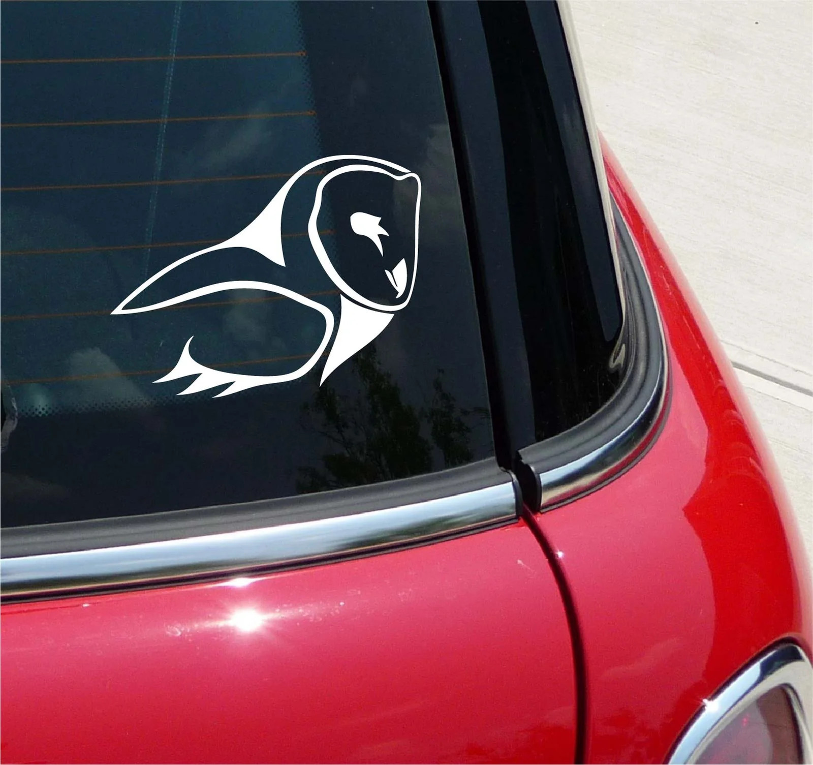 TRIBAL OWL BIRD WISE OLD GRAPHIC DECAL STICKER ART CAR WALL DECOR