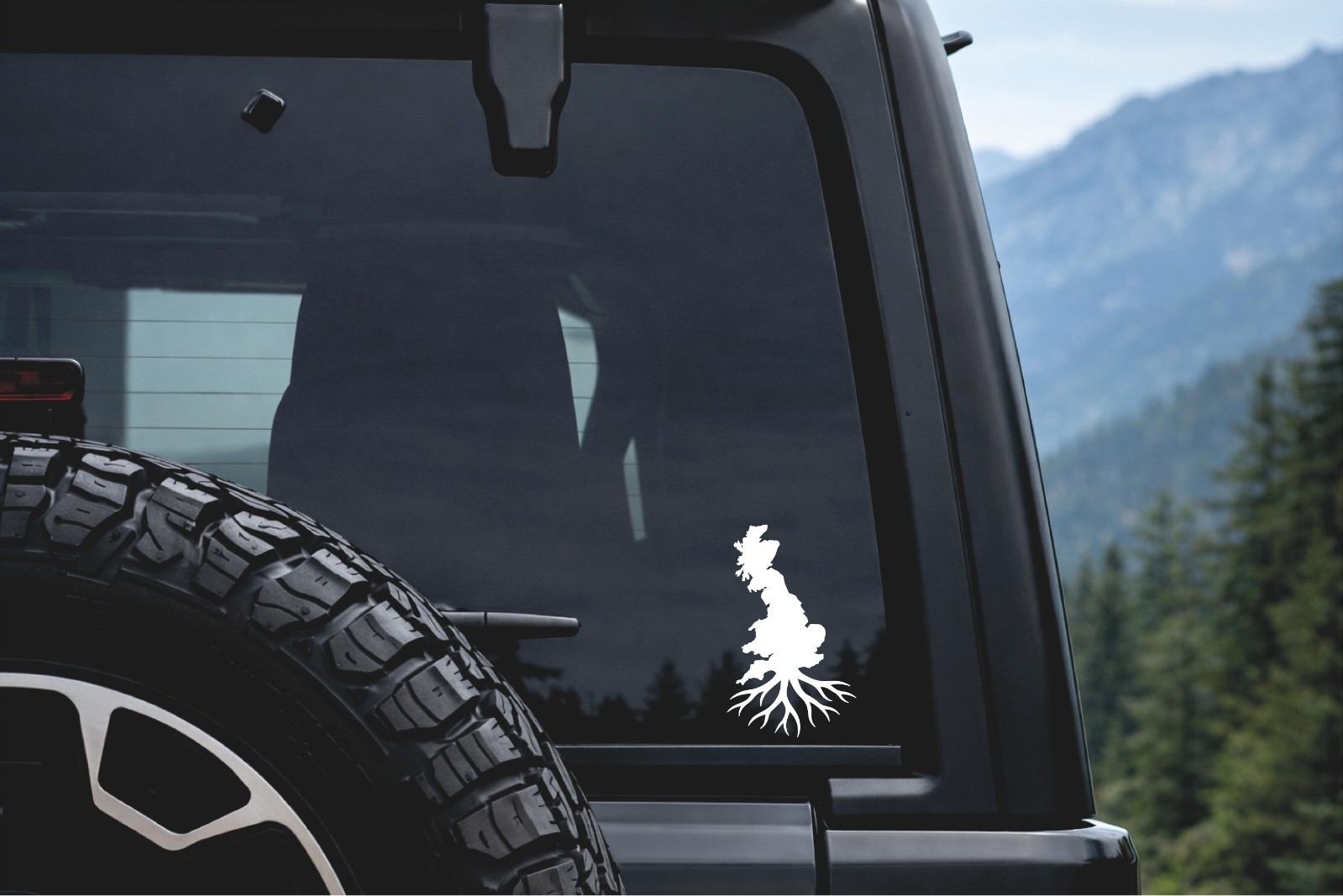 United Kingdom Roots Country Outline Vinyl Decal UK Pride sticker