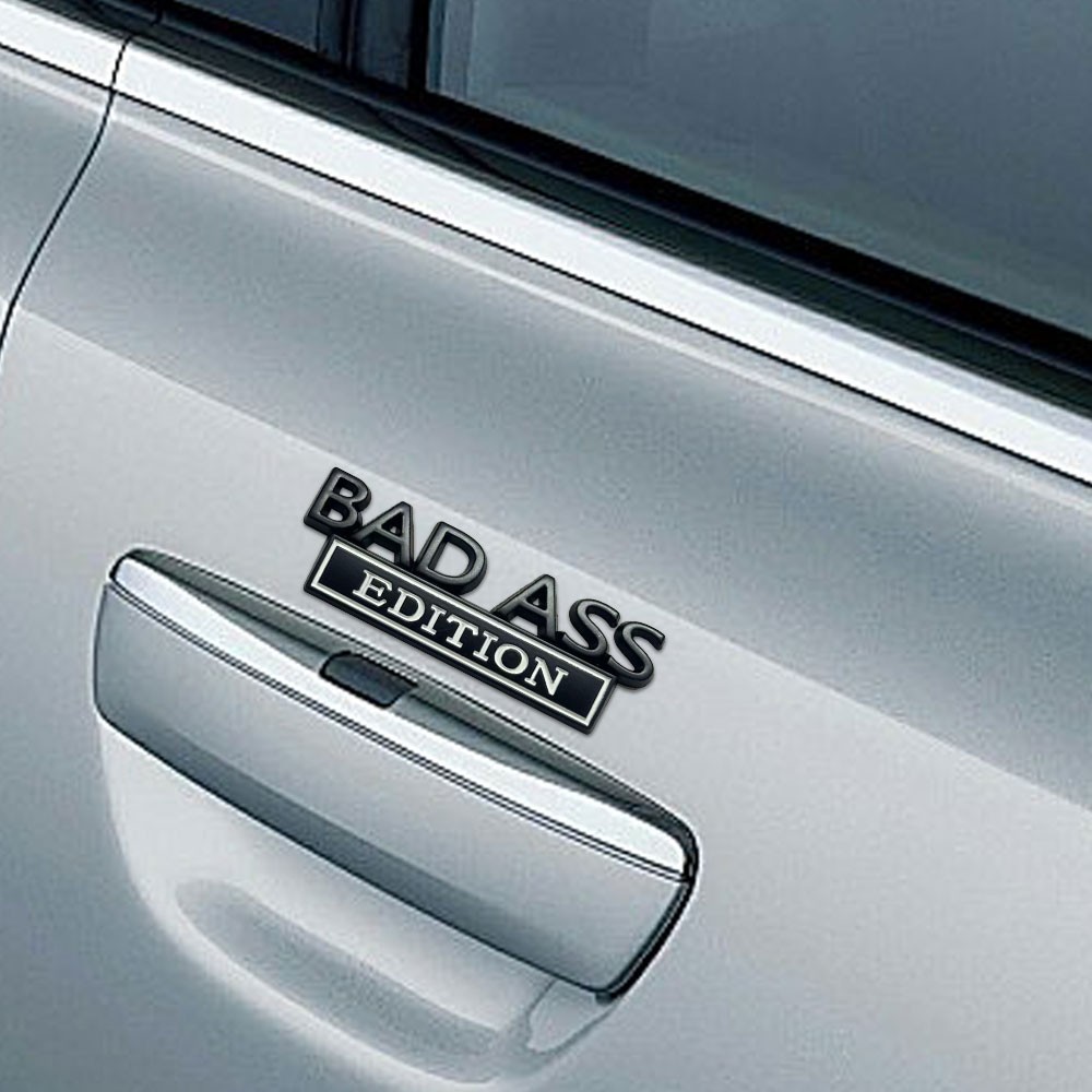 Bad Ass Edition Emblem Car Badges Badass 3D Sticker Decal Chrome TL