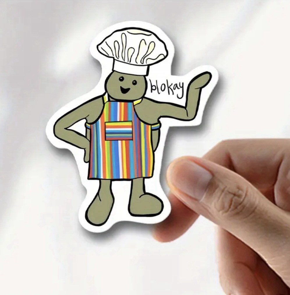 Tiny Chef Sticker Tiktok Sensation Resuable Decal Laptops Waterbottle Etc 2.75in