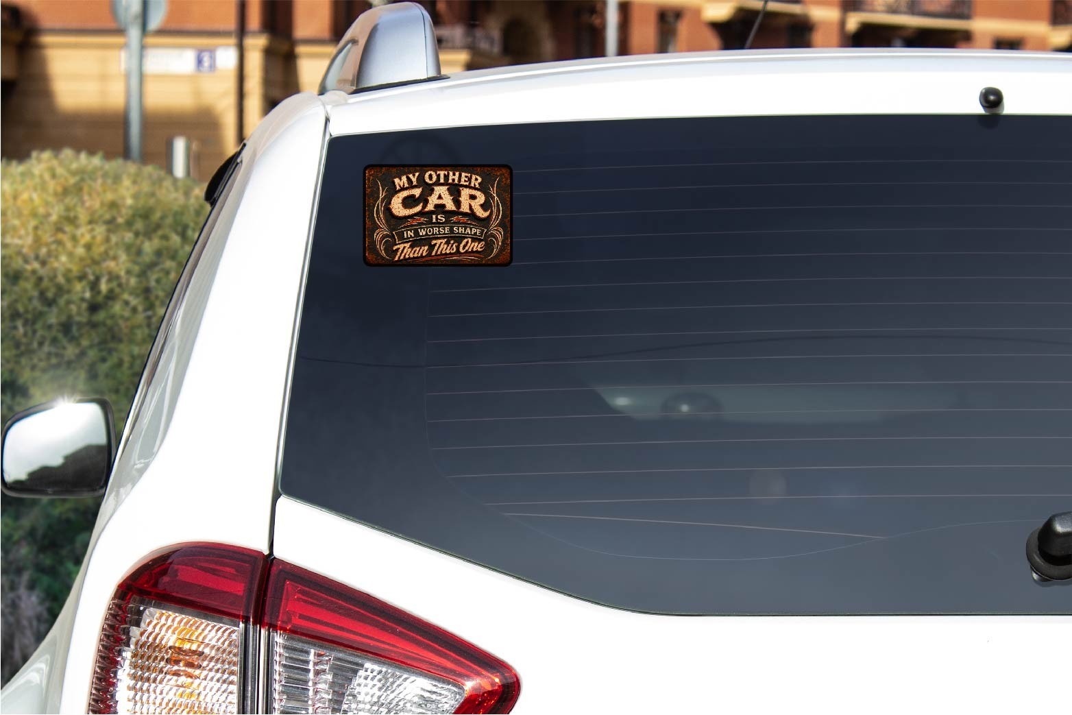 My Other Car is Worse Shape Than This One Decal Sticker Funny Rusty Beater Junk