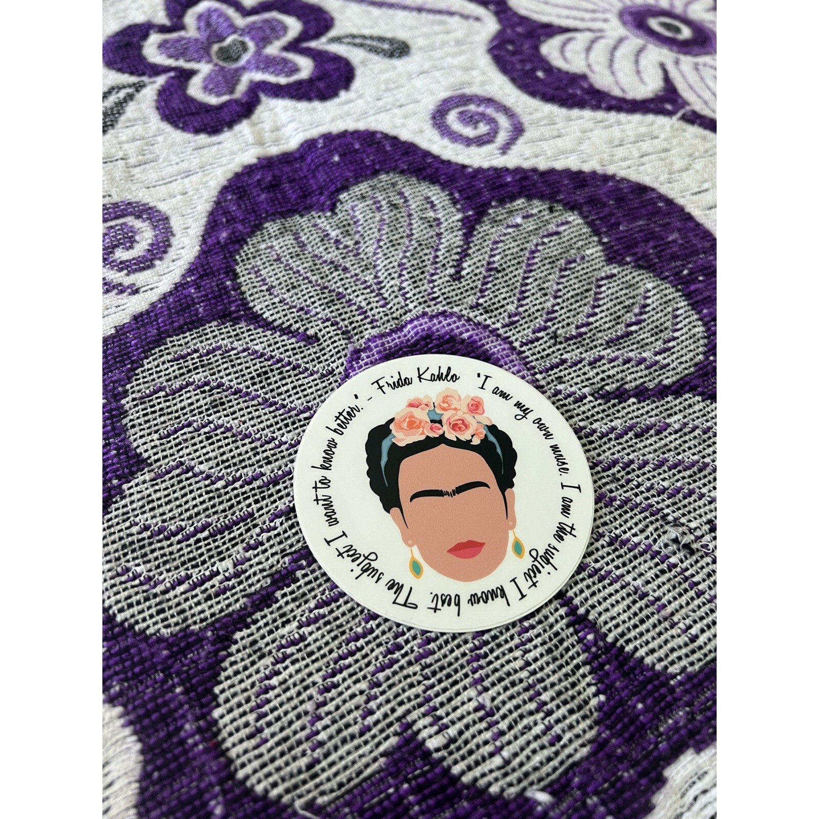 Frida Kahlo Sticker Water Bottle Sticker