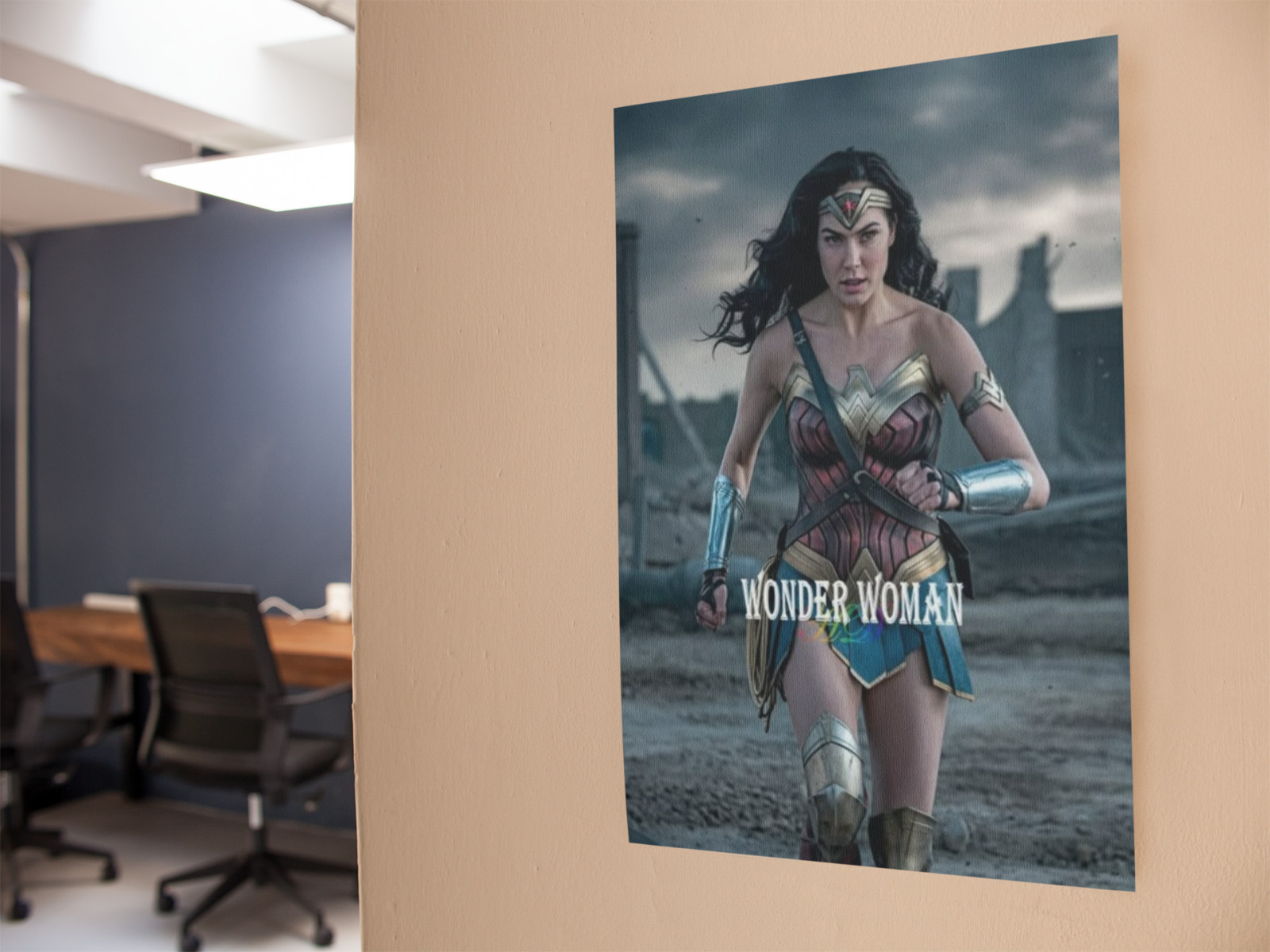 WONDER WOMEN MOVIE Wall Vinyl Decal Poster CANVAS PRINT Removable Adhesive