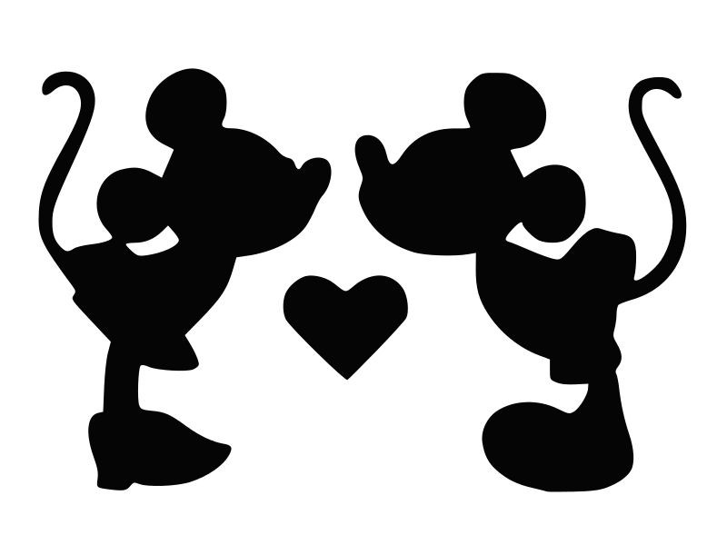 Mickey and Minnie Mouse Vinyl Decal Car Truck Window Sticker CHOOSE SIZE COLOR