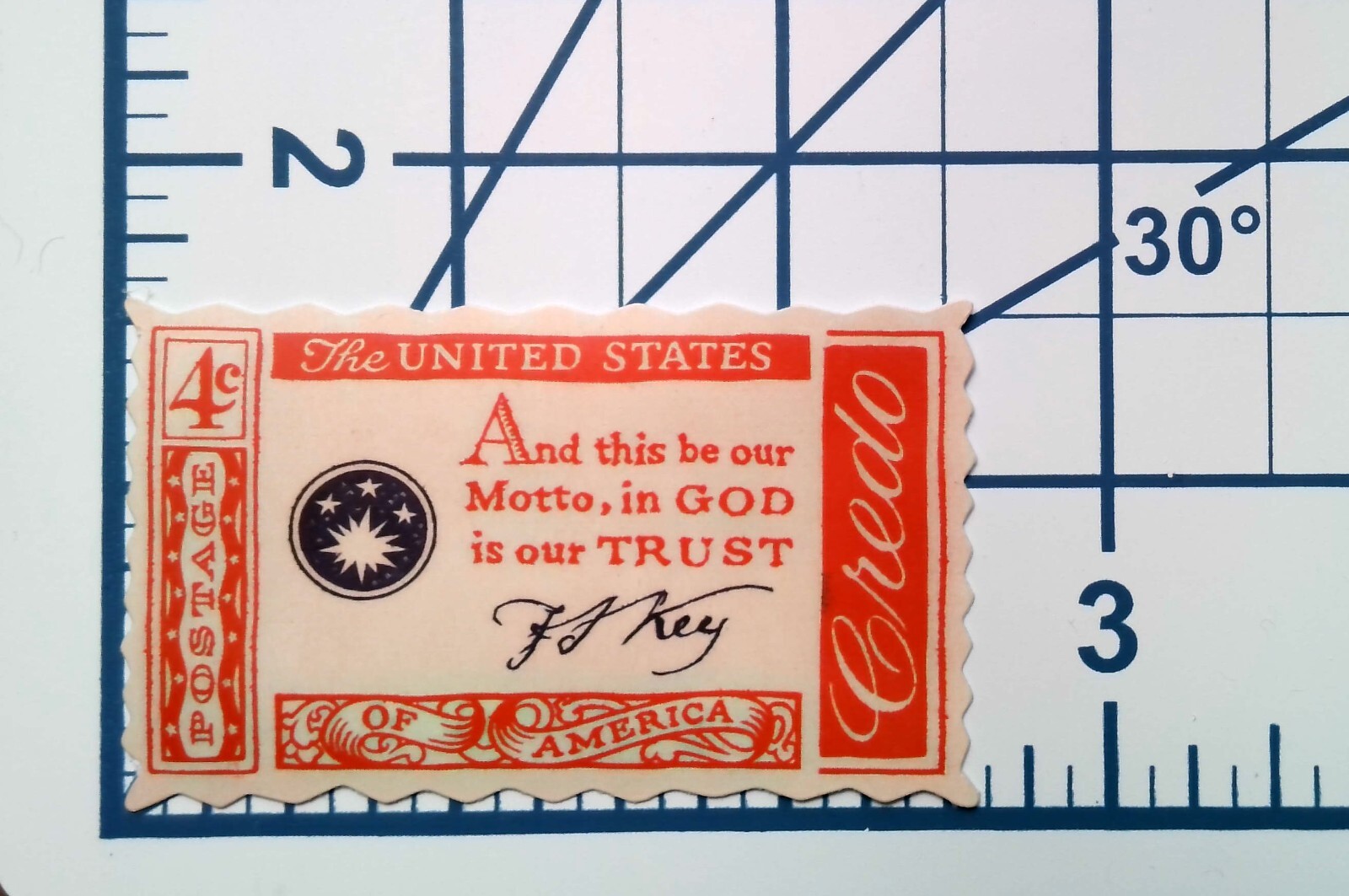 United States Motto In God is our Trust Credo Die Cut Vinyl Sticker Scrapbooking