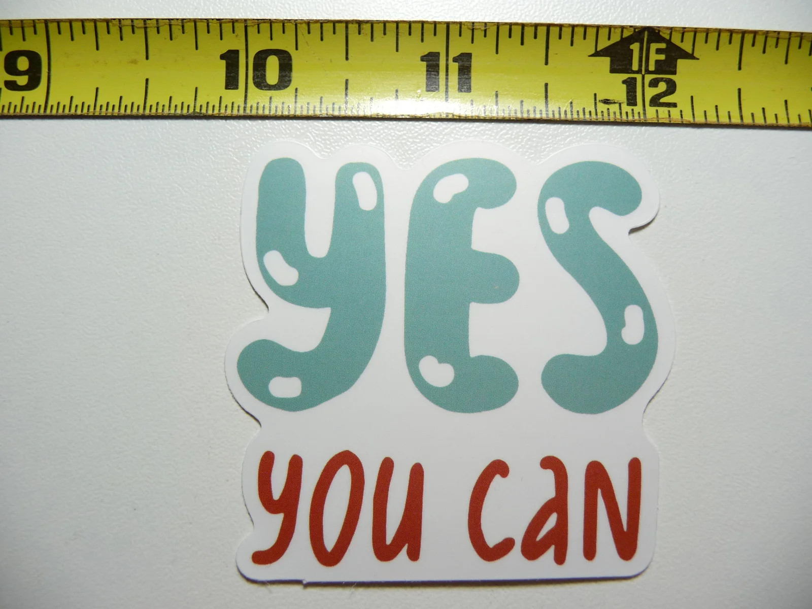 YES YOU CAN SMALL STICKER DECAL MOTIVATIONAL POSITIVE ATTITUDE MOTIVATE KINDNESS