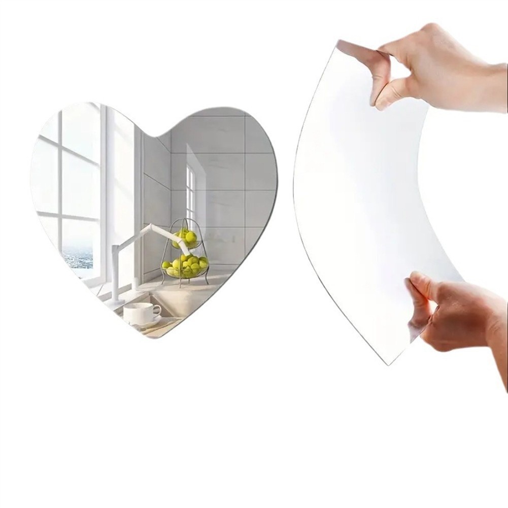 Elegant Heart Shaped Wall Mirror for Home Decoration and Aesthetic Appeal