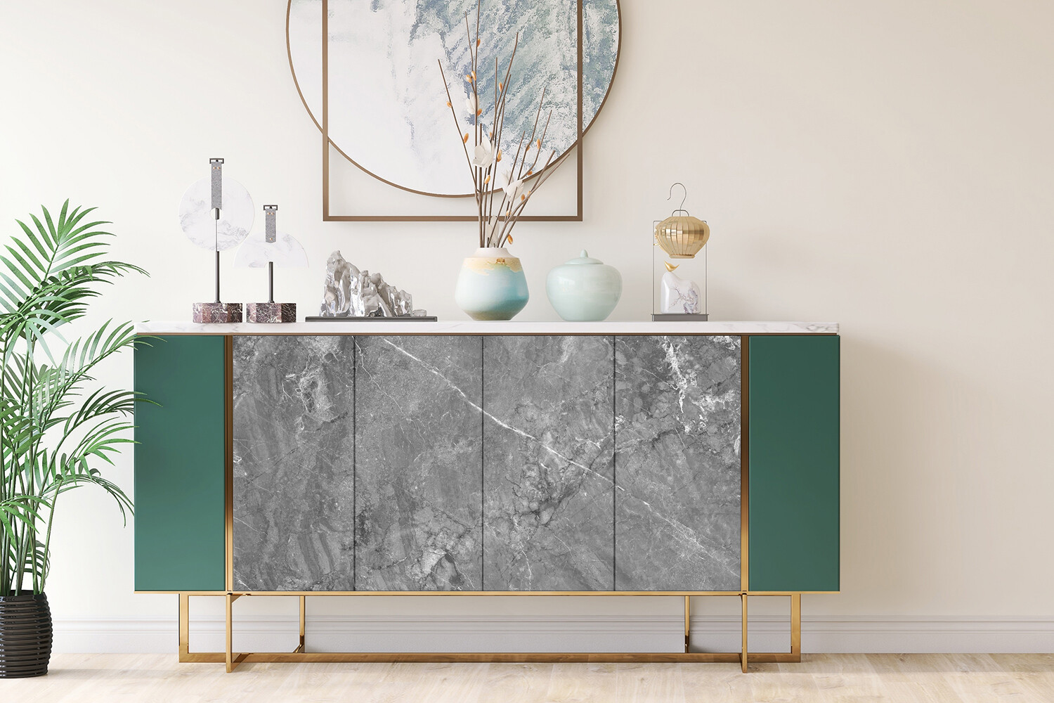 Worktop Covering Furniture Stickers Self Adhesive Vinyl Wrap Grey marble 100×50