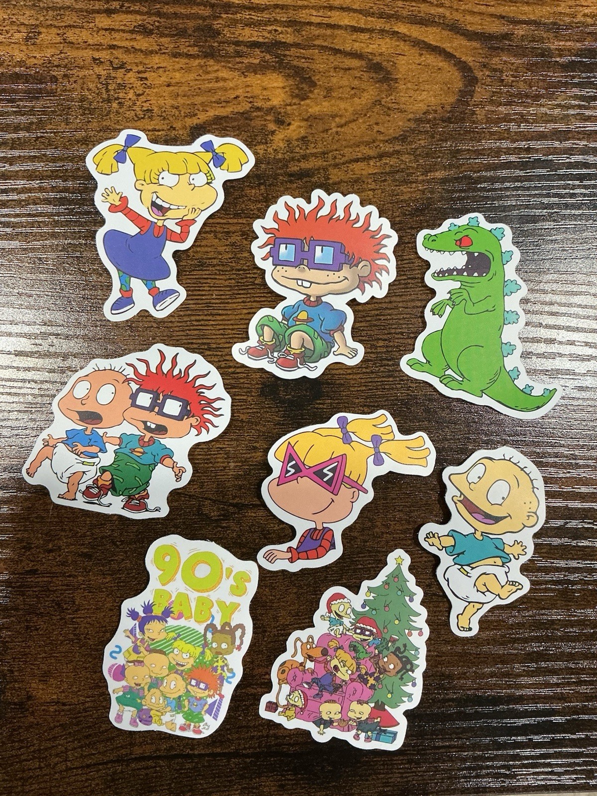 8 rugrats die cut sticker lot bundle Tommy Pickles
