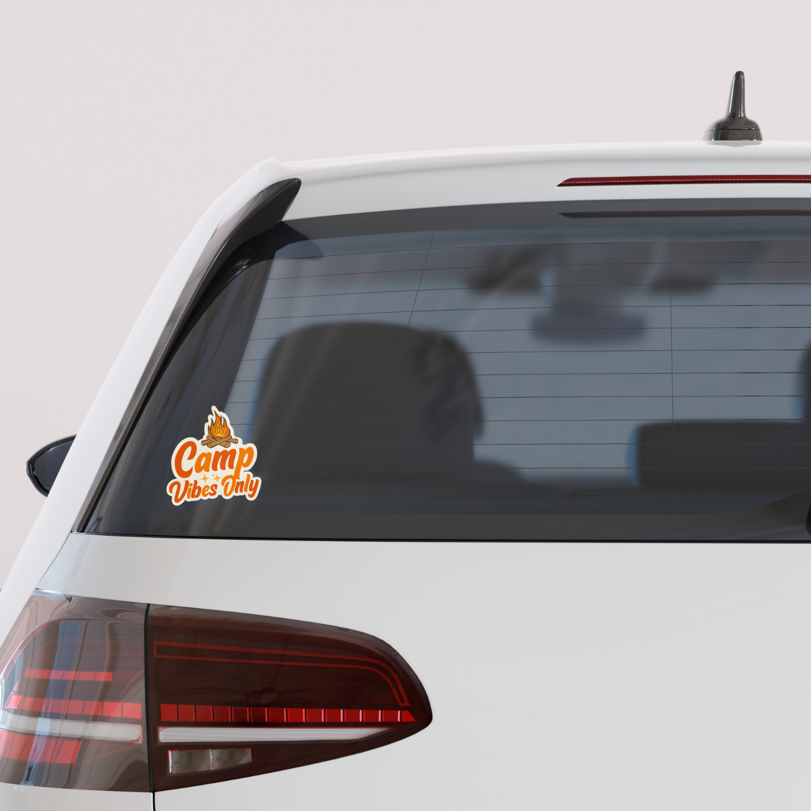 Camp Vibes Only Sticker Camping Campfire Outdoor Adventure Decal