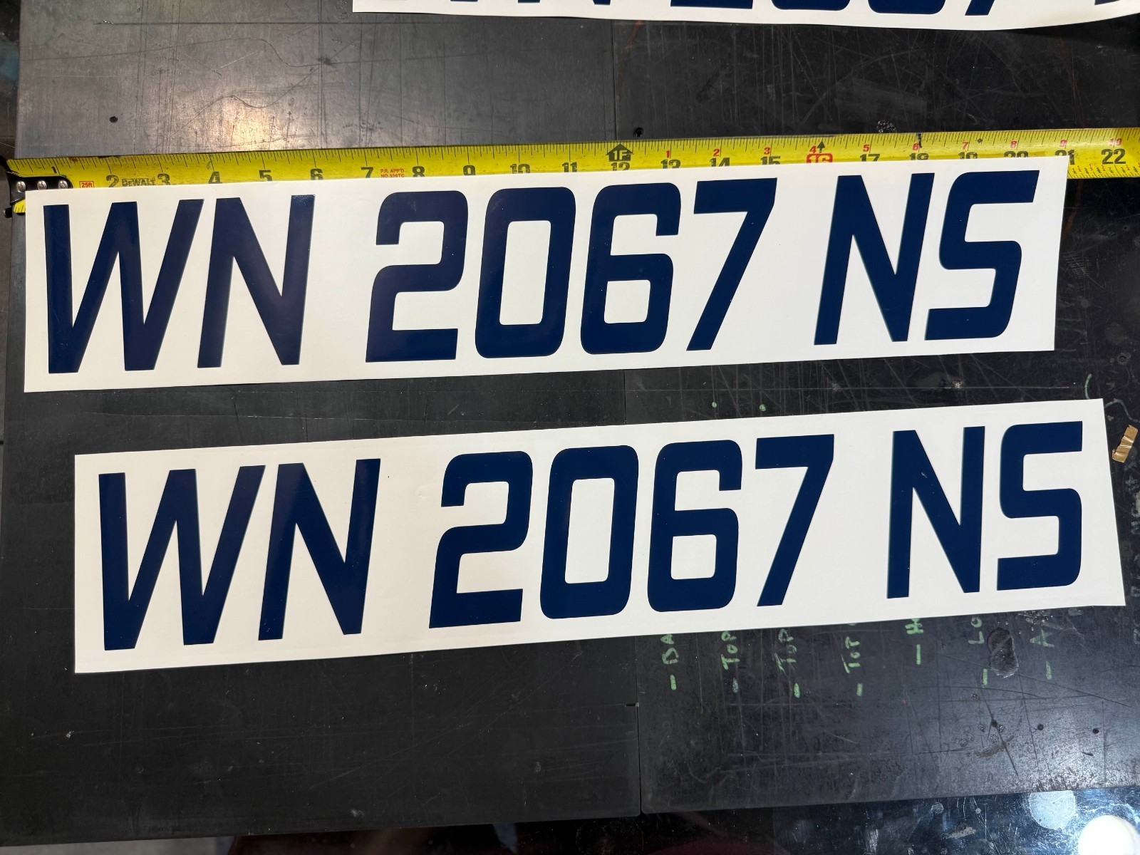 Custom Boat Registration Numbers Vinyl Decal PAIR 3in USCG Compliant Kit