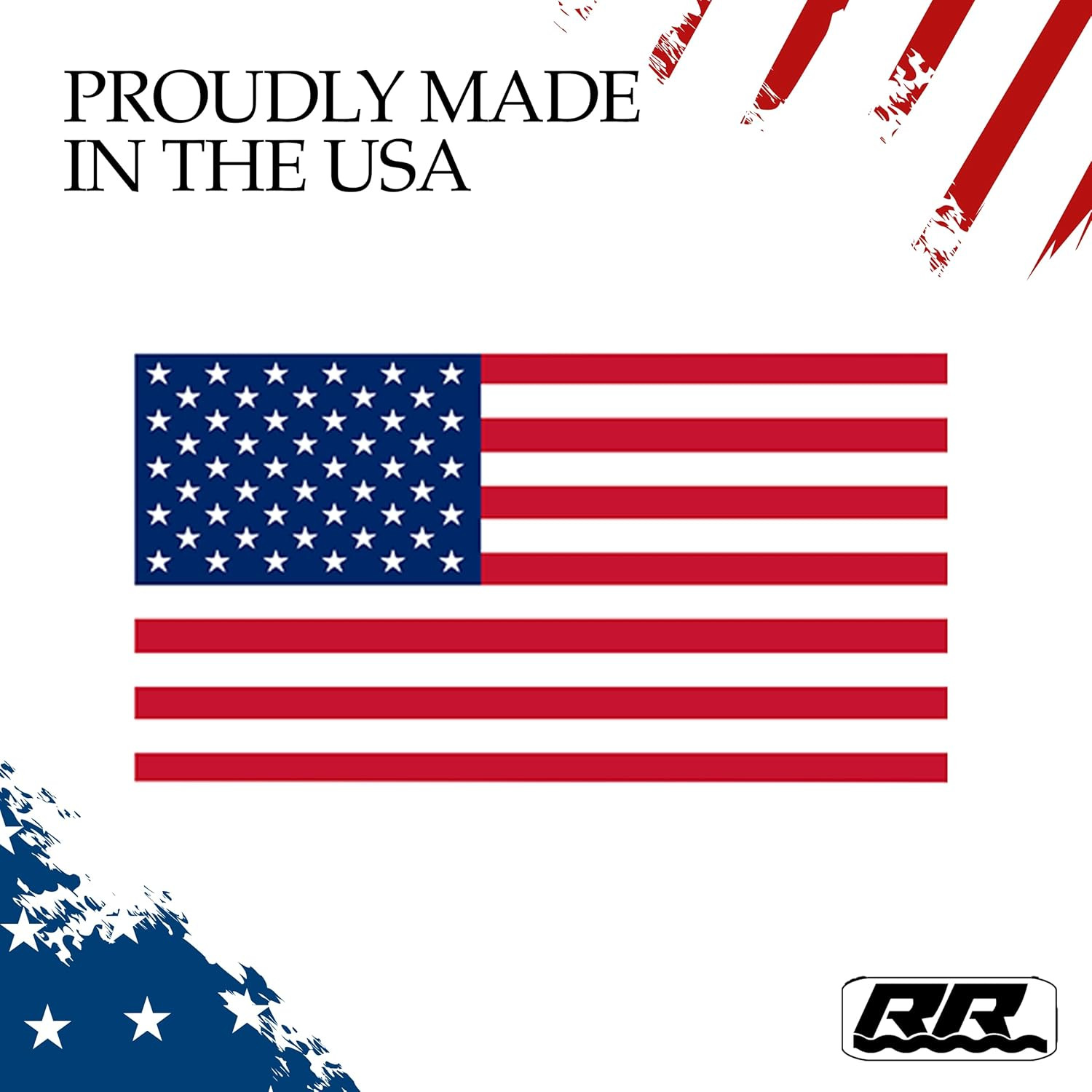 4 Pack USA American Flag Decal Bumper Sticker 5"X3"