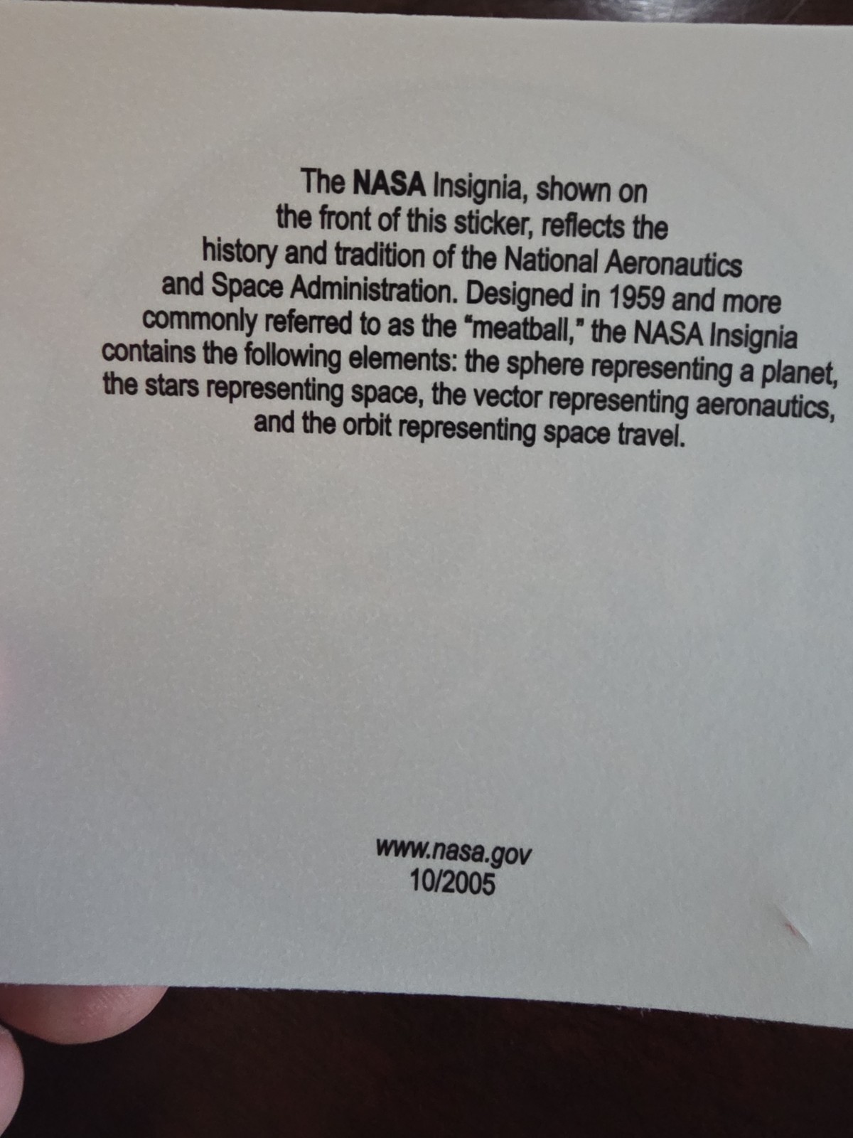 Nasa Blue Red Logo Shaped Vinyl Decal Sticker Space