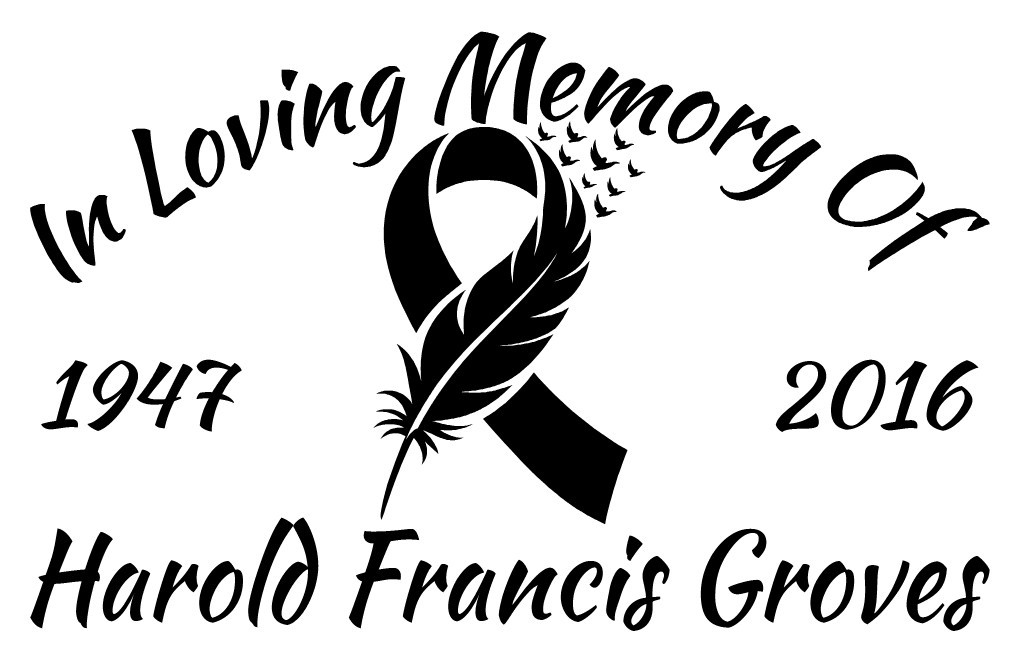 In Loving Memory Decal Cancer Ribbon Wings Bird Feather Car Vinyl Sticker Custom