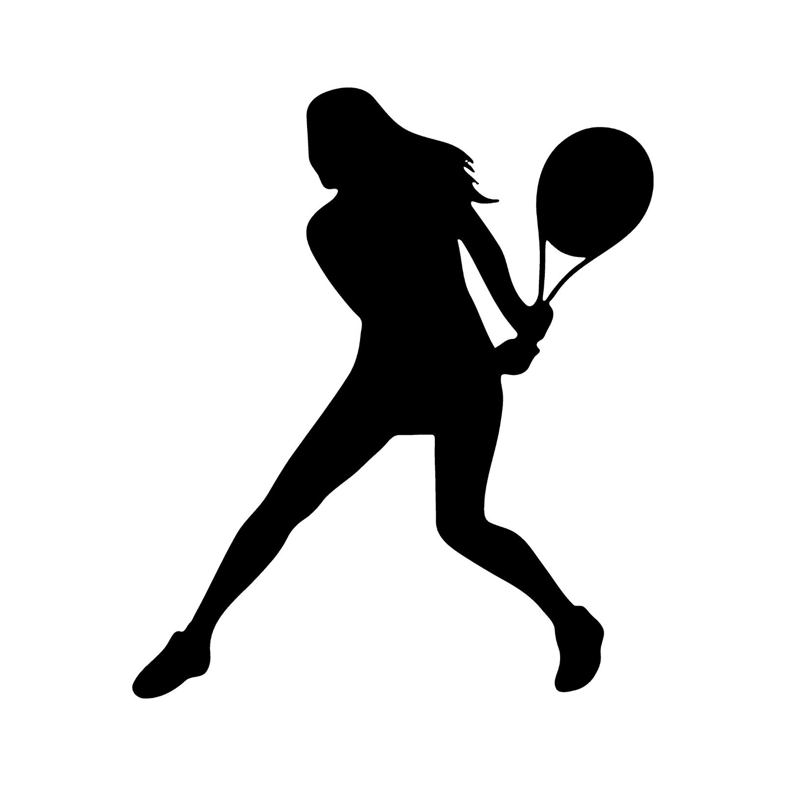 Lady Tennis player Vinyl Decal Woman Tennis Player Car Window Laptop Sticker
