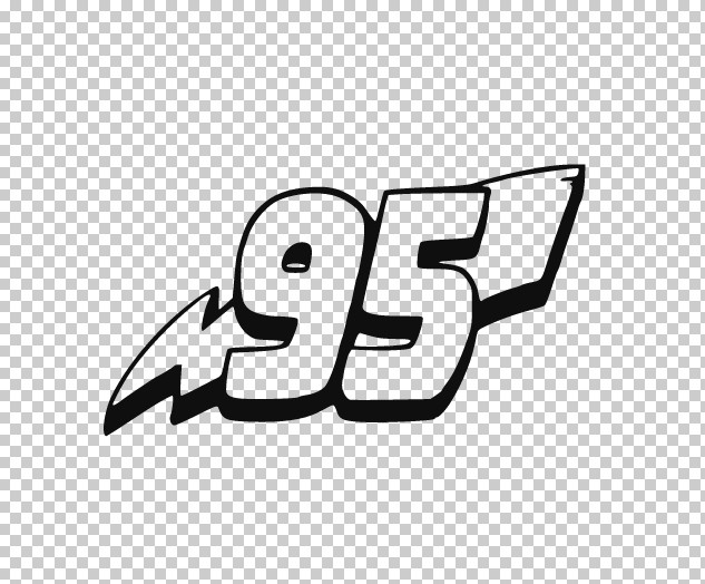 Cars Lightning McQueen 95 Vinyl Decal Sticker -Multiple Colors & Sizes FREE SHIP