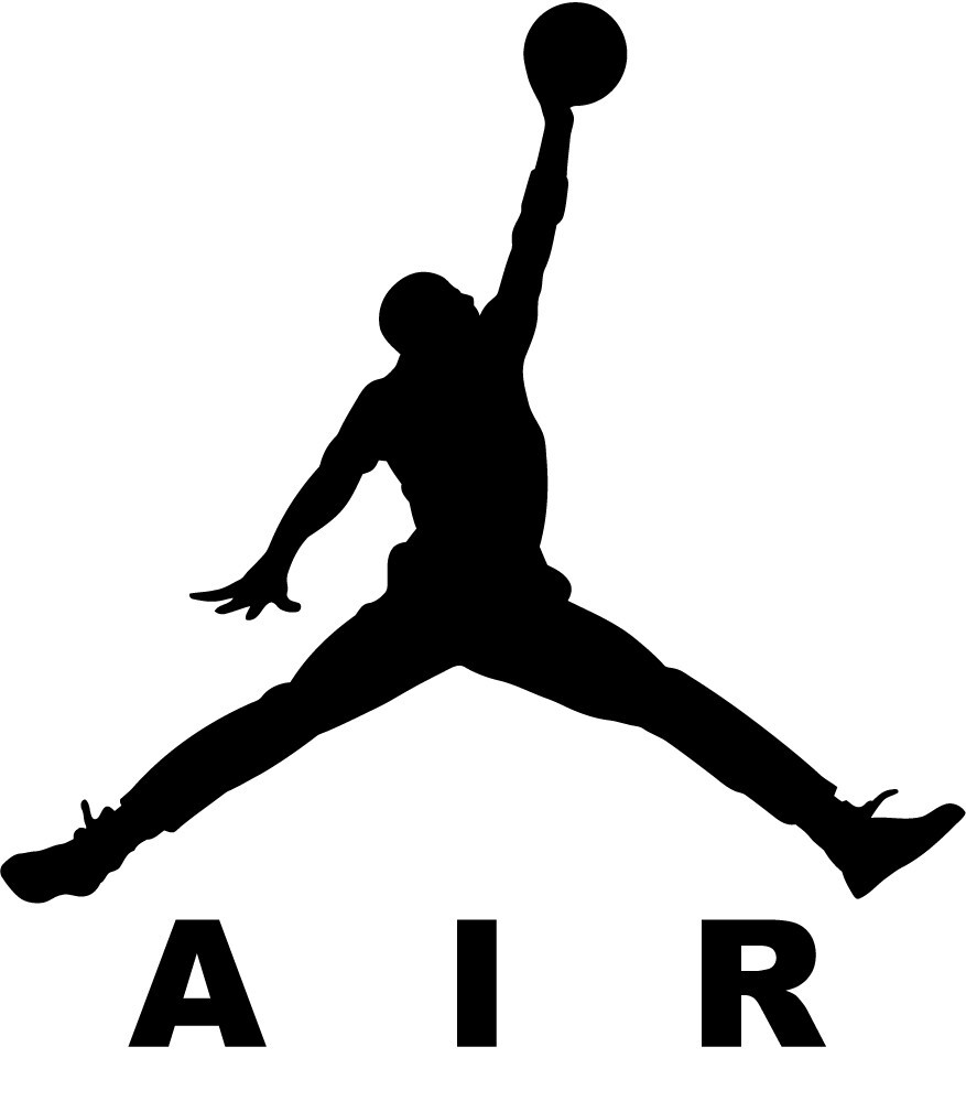 Airjordan Jumpman Logo Decal Sticker Vinyl NBA Basketball Car Window Laptop