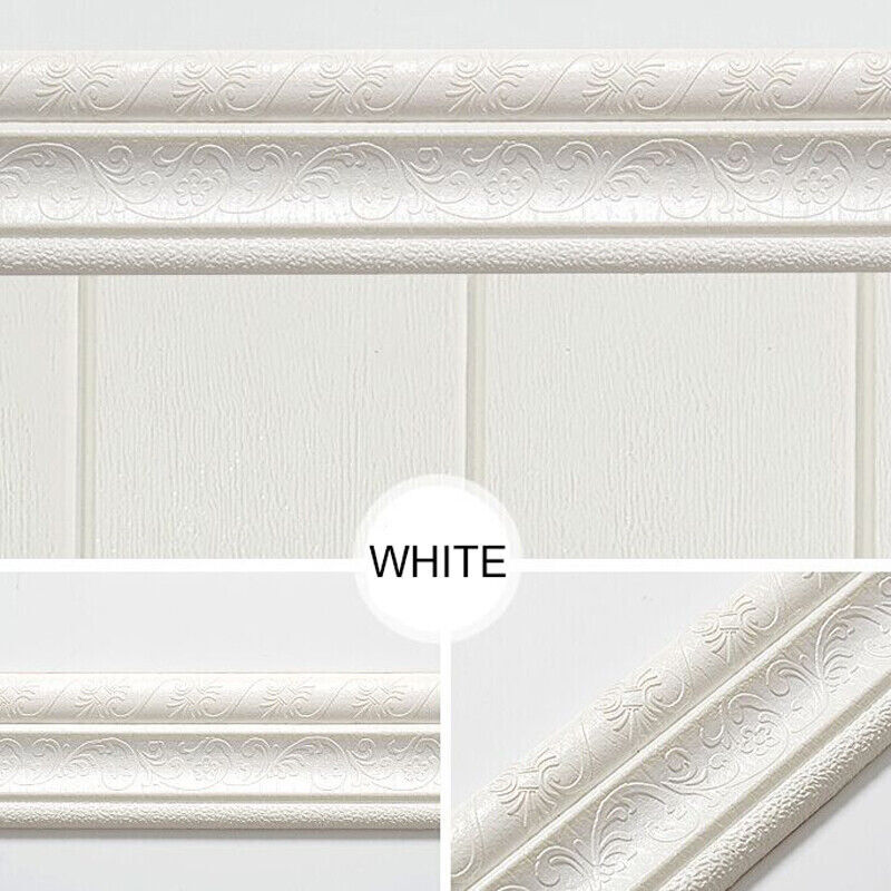 7.5FT Waterproof 3D Wall Border Wall DIY Decor Sticker Self-adhesive Kitchen US